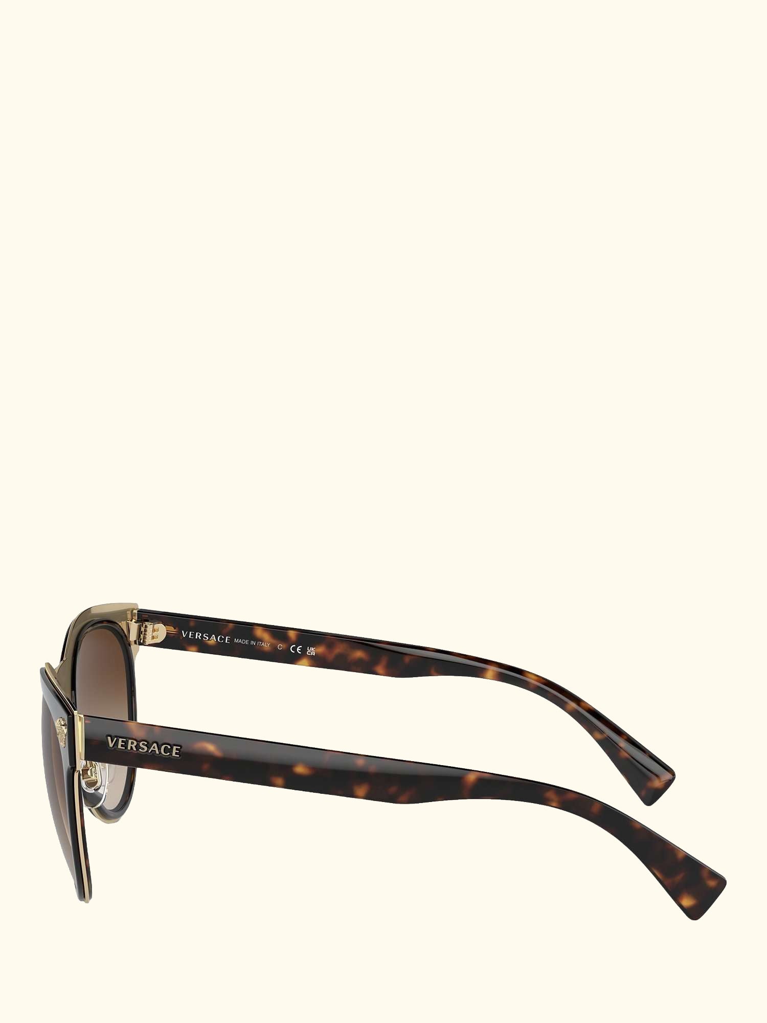 VE2198 Women's Oval Sunglasses, Tortoise/Brown Gradient