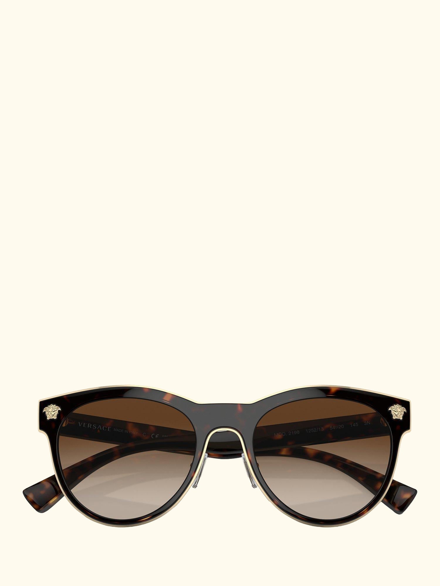 VE2198 Women's Oval Sunglasses, Tortoise/Brown Gradient