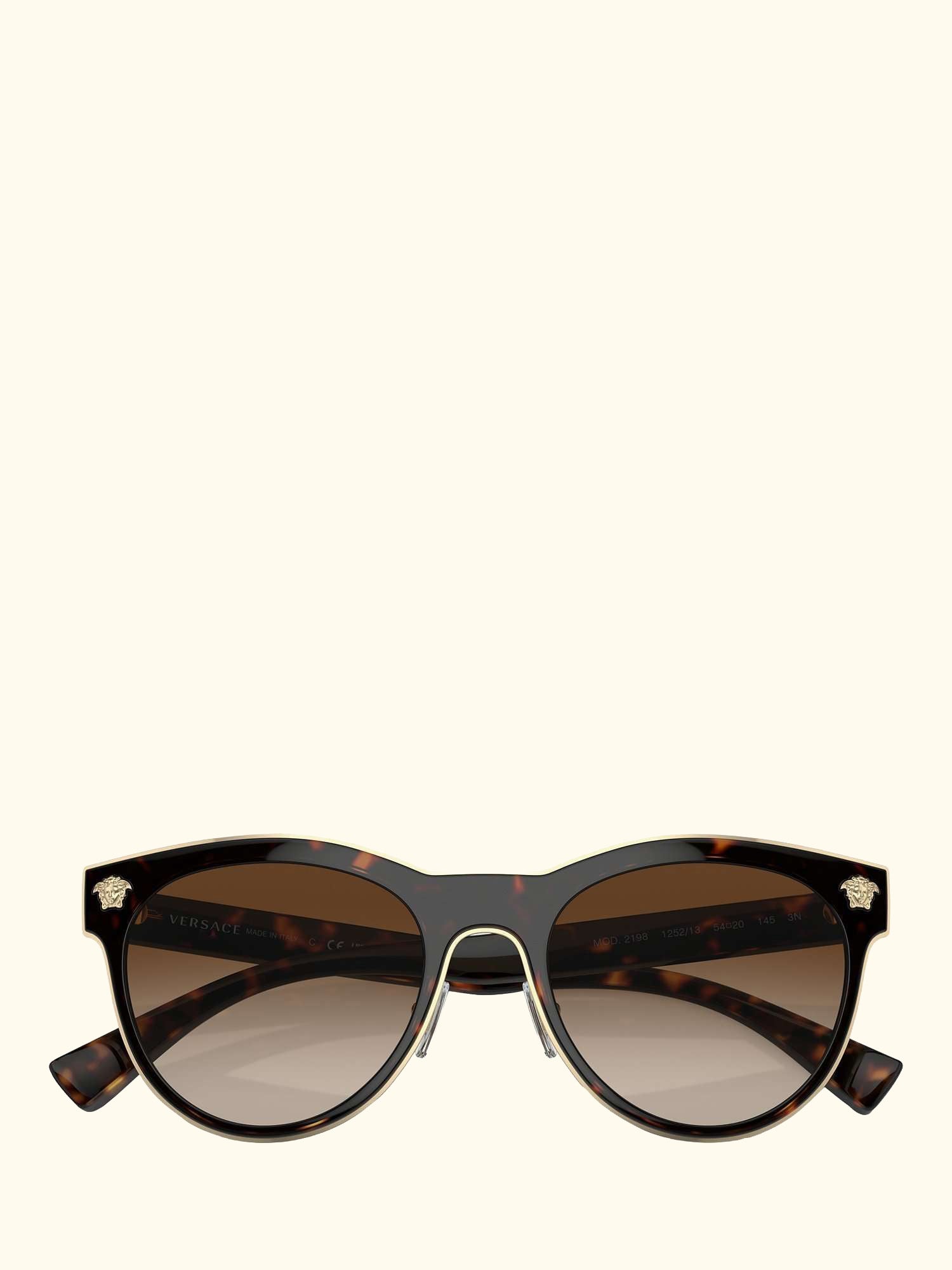 VE2198 Women's Oval Sunglasses, Tortoise/Brown Gradient