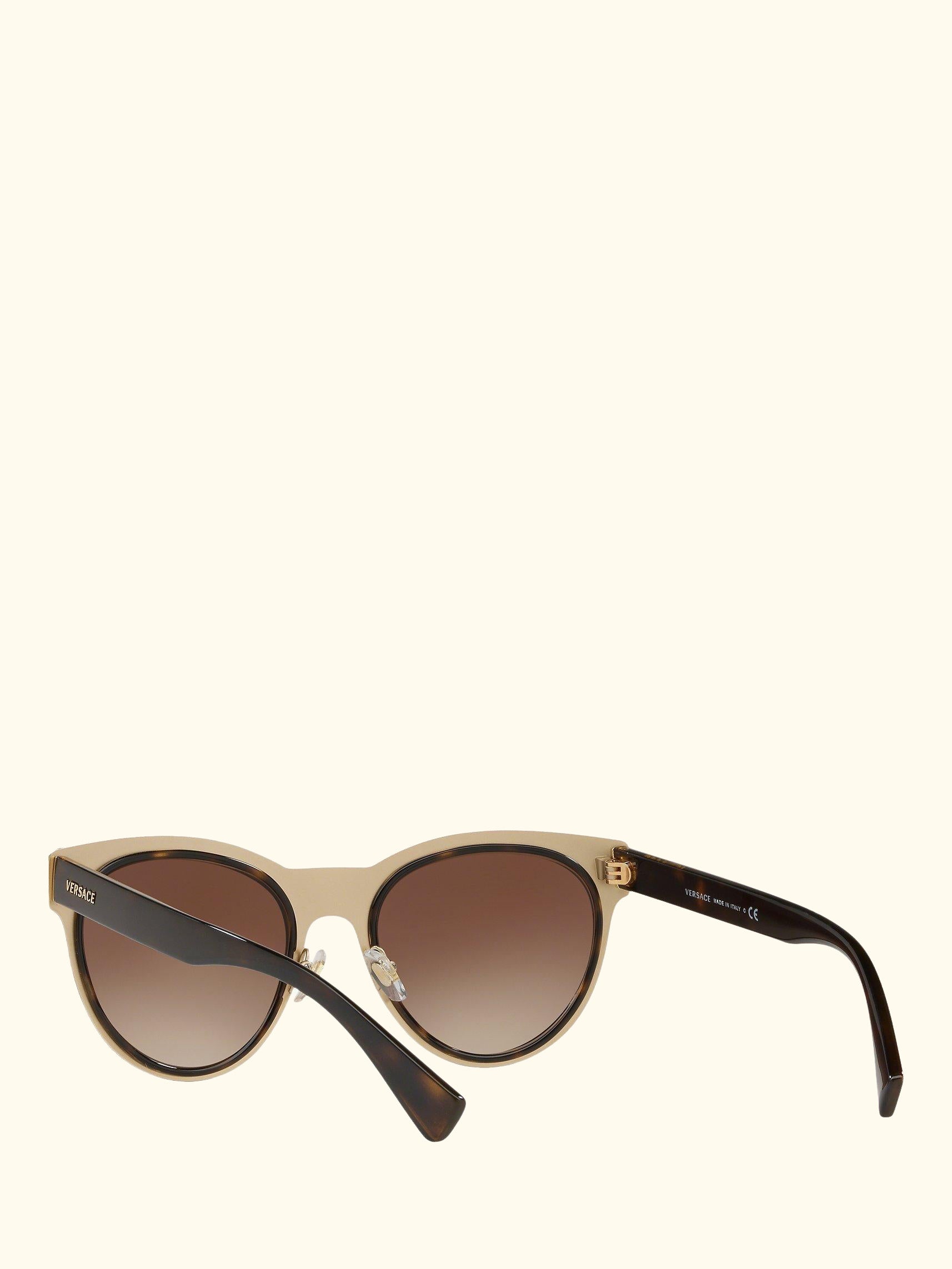 VE2198 Women's Oval Sunglasses, Tortoise/Brown Gradient