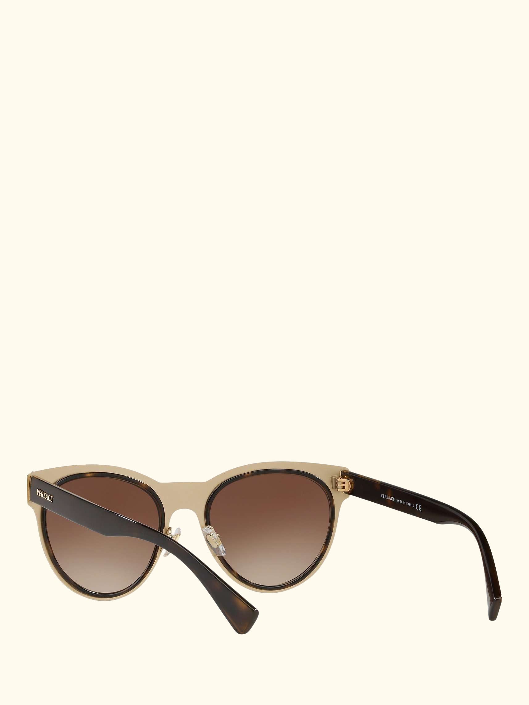 VE2198 Women's Oval Sunglasses, Tortoise/Brown Gradient