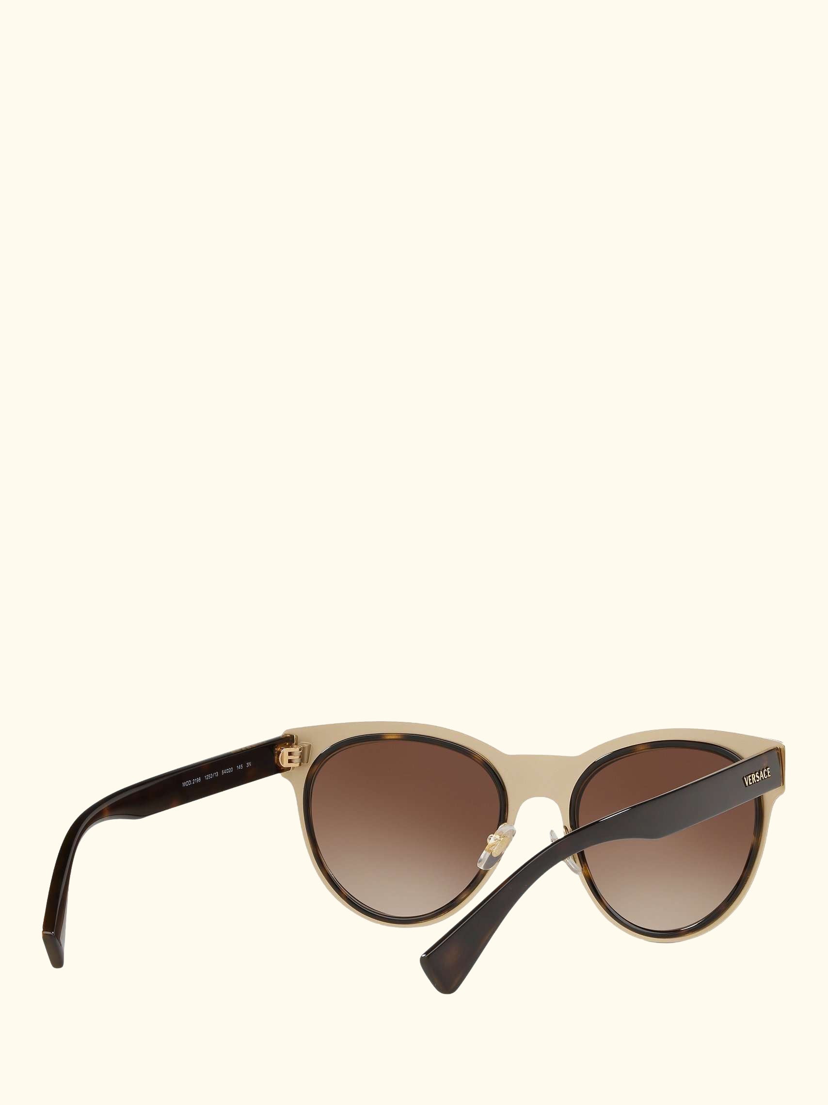 VE2198 Women's Oval Sunglasses, Tortoise/Brown Gradient