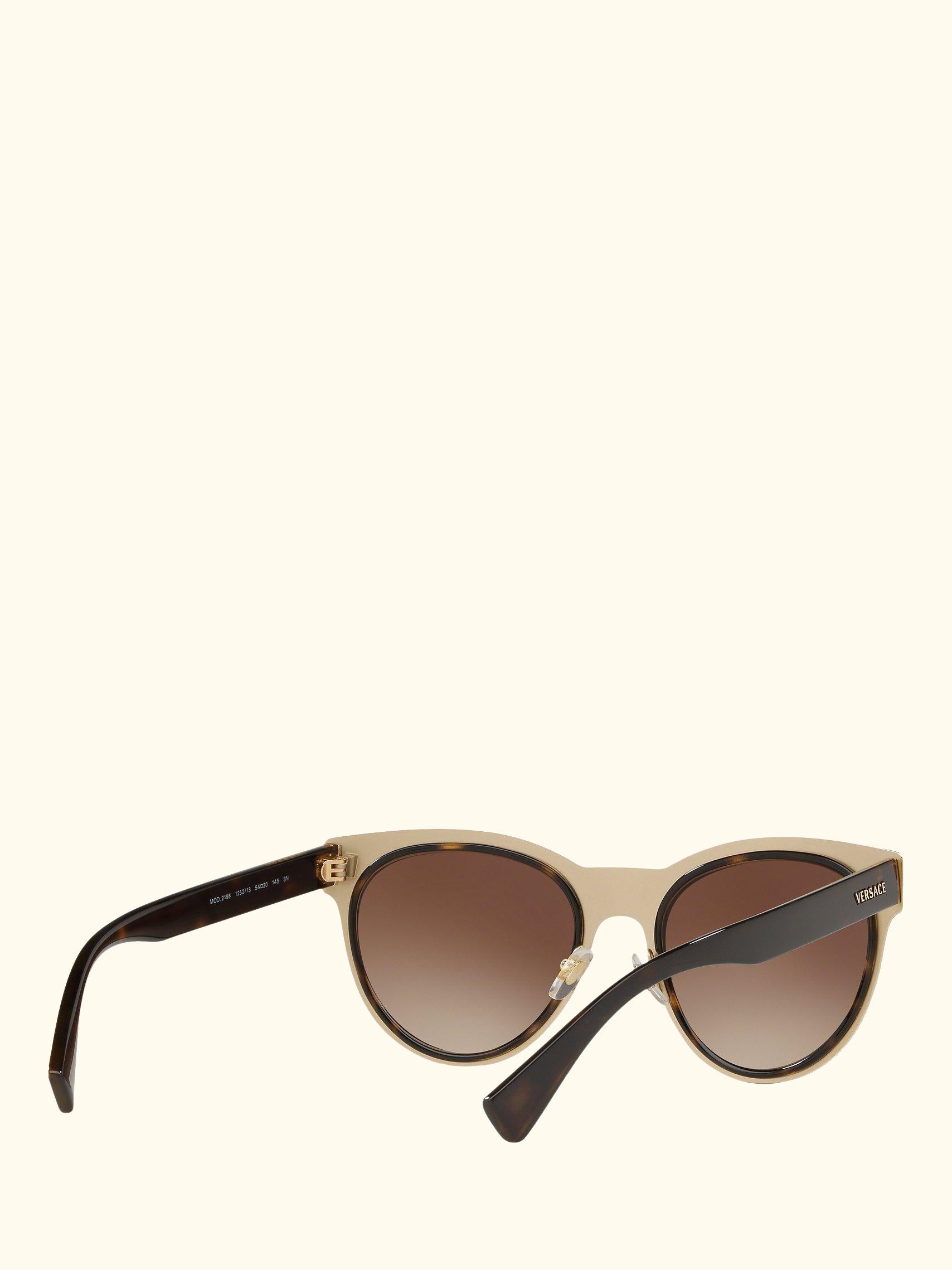 VE2198 Women's Oval Sunglasses, Tortoise/Brown Gradient