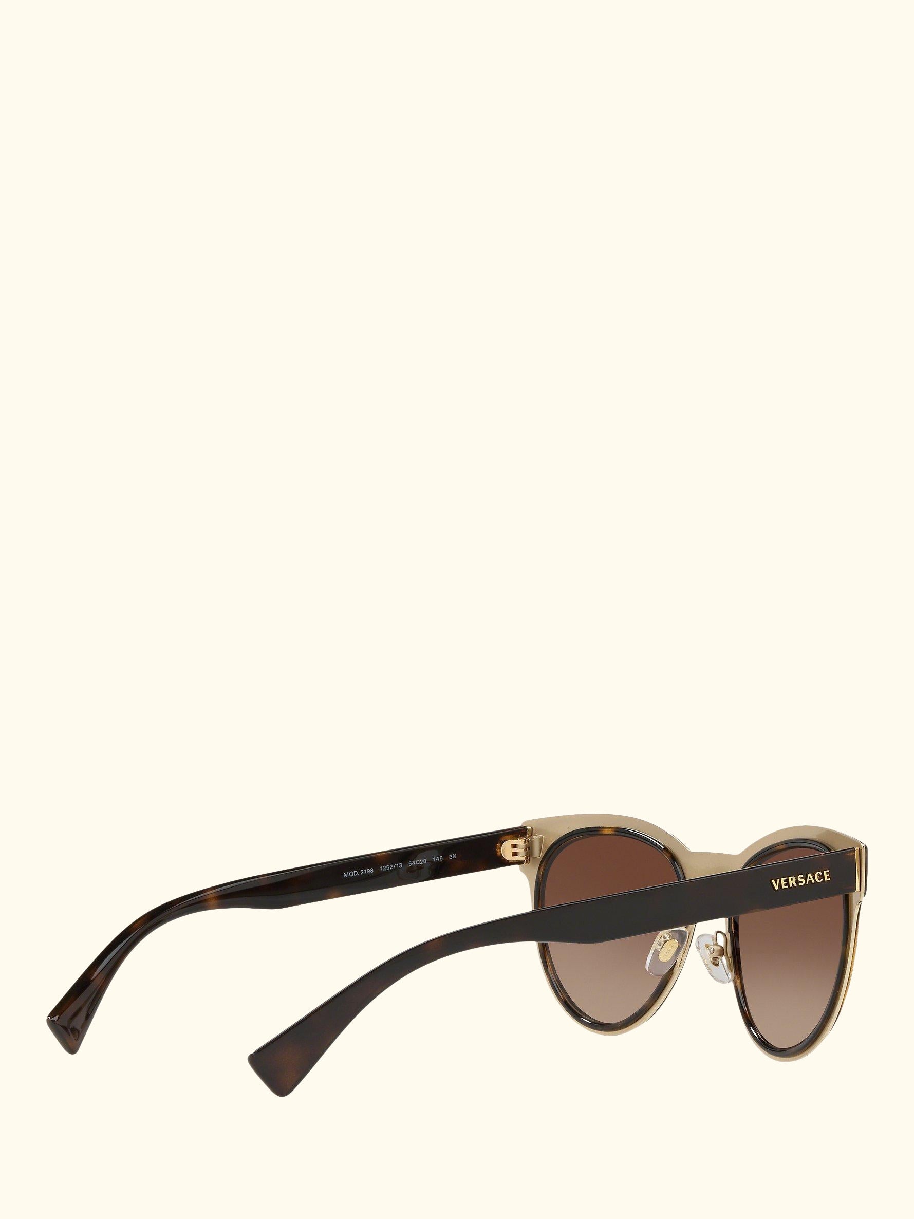 VE2198 Women's Oval Sunglasses, Tortoise/Brown Gradient