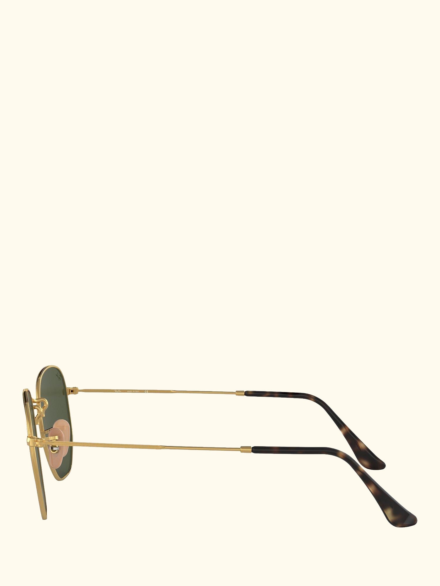 RB3548N Men's Hexagonal Sunglasses, Gold/Green