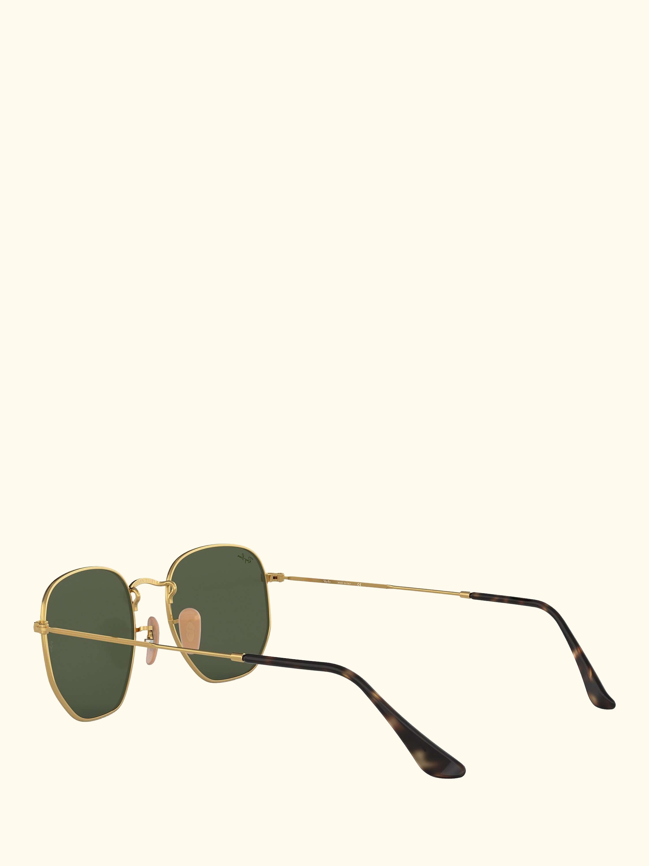 RB3548N Men's Hexagonal Sunglasses, Gold/Green