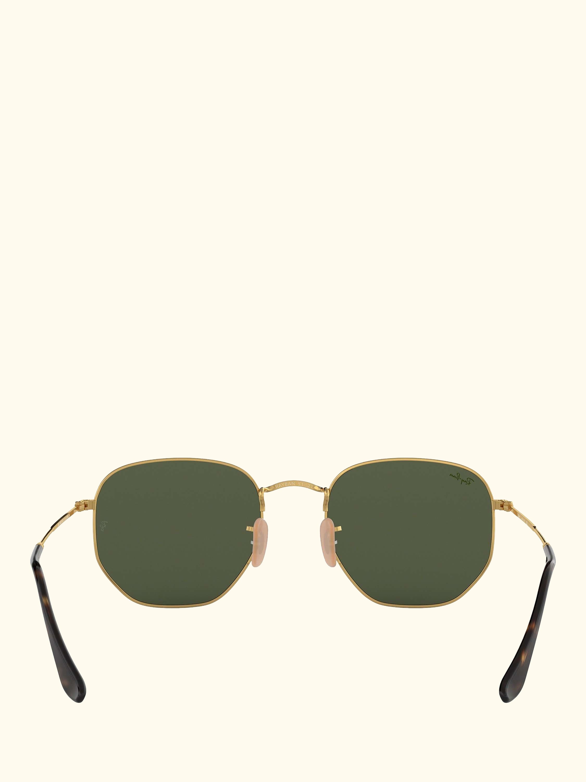 RB3548N Men's Hexagonal Sunglasses, Gold/Green