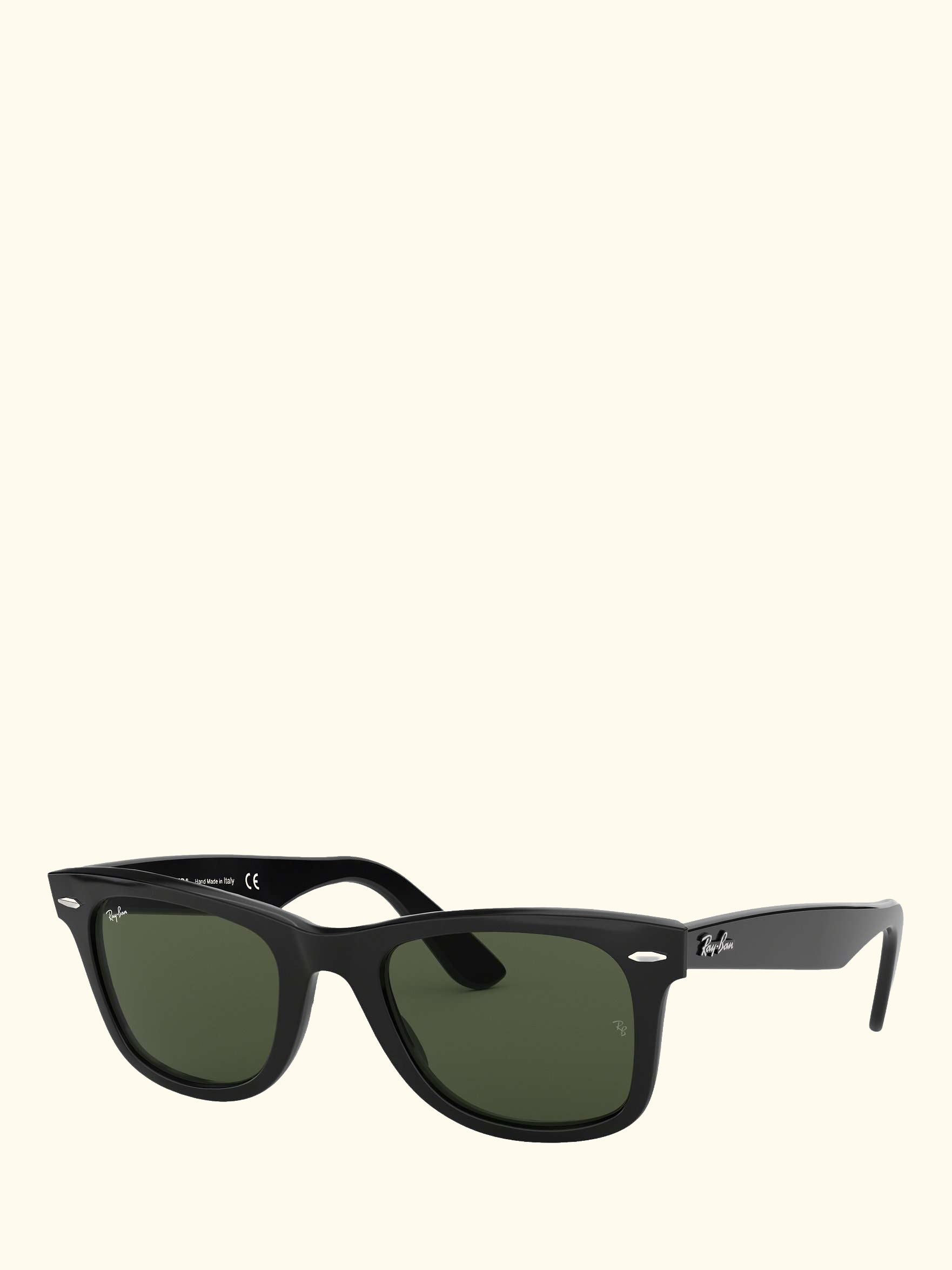 RB2140 Unisex New Wayfarer Sunglasses, Black/Green