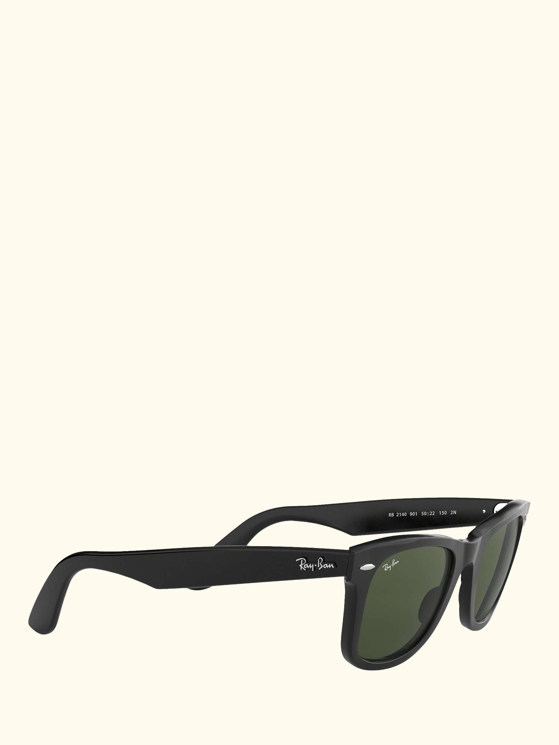 RB2140 Unisex New Wayfarer Sunglasses, Black/Green