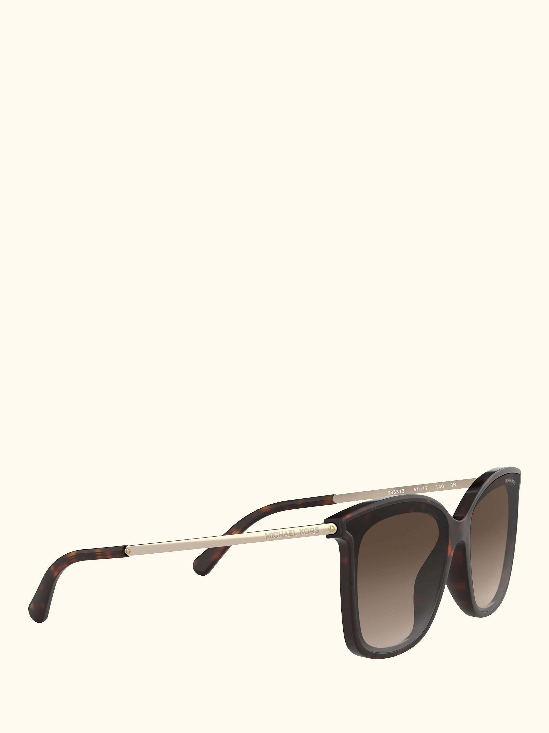 MK2079U Women's Zermatt Square Sunglasses, Dark Tortoise/Brown Gradient