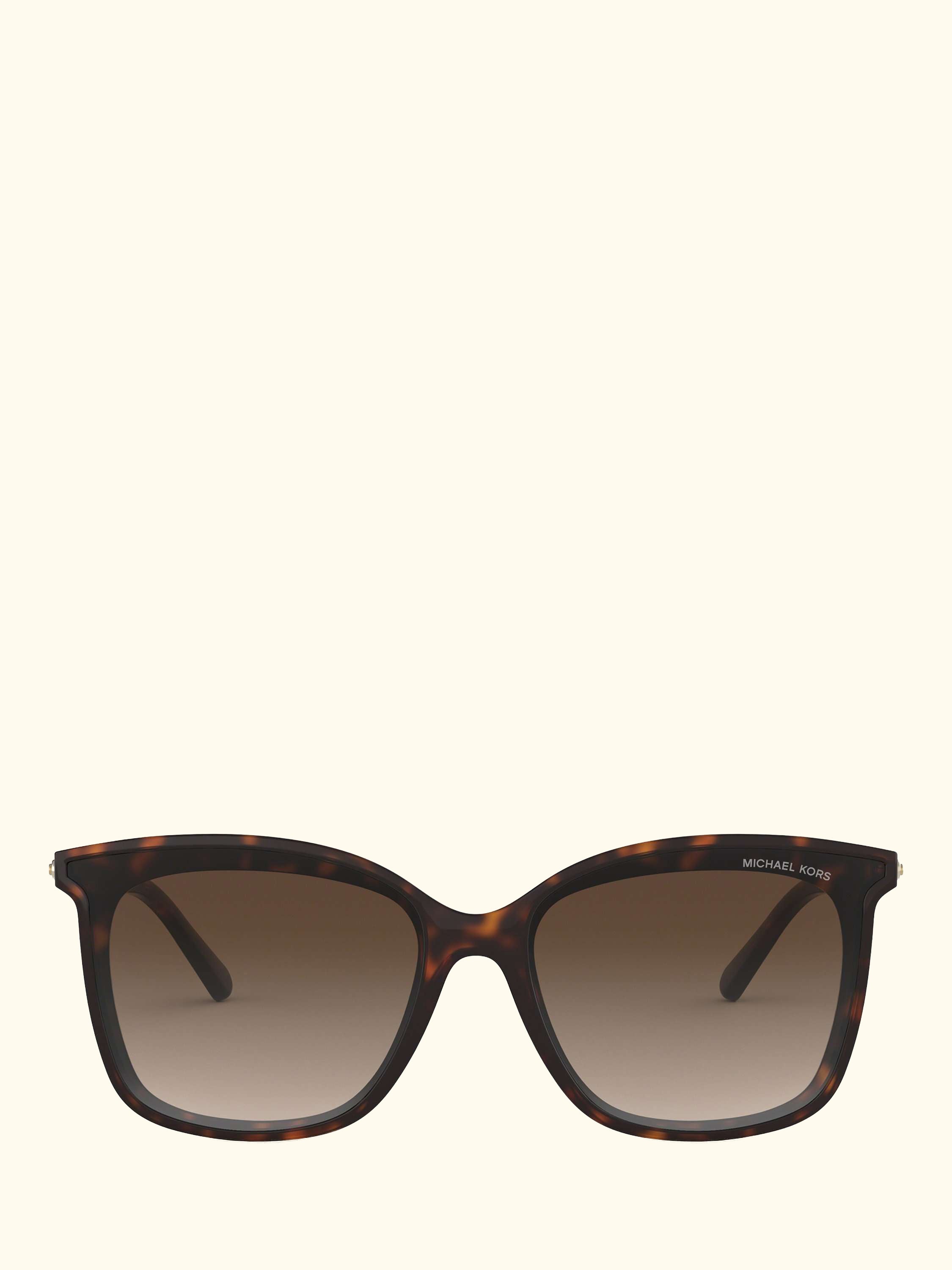 MK2079U Women's Zermatt Square Sunglasses, Dark Tortoise/Brown Gradient