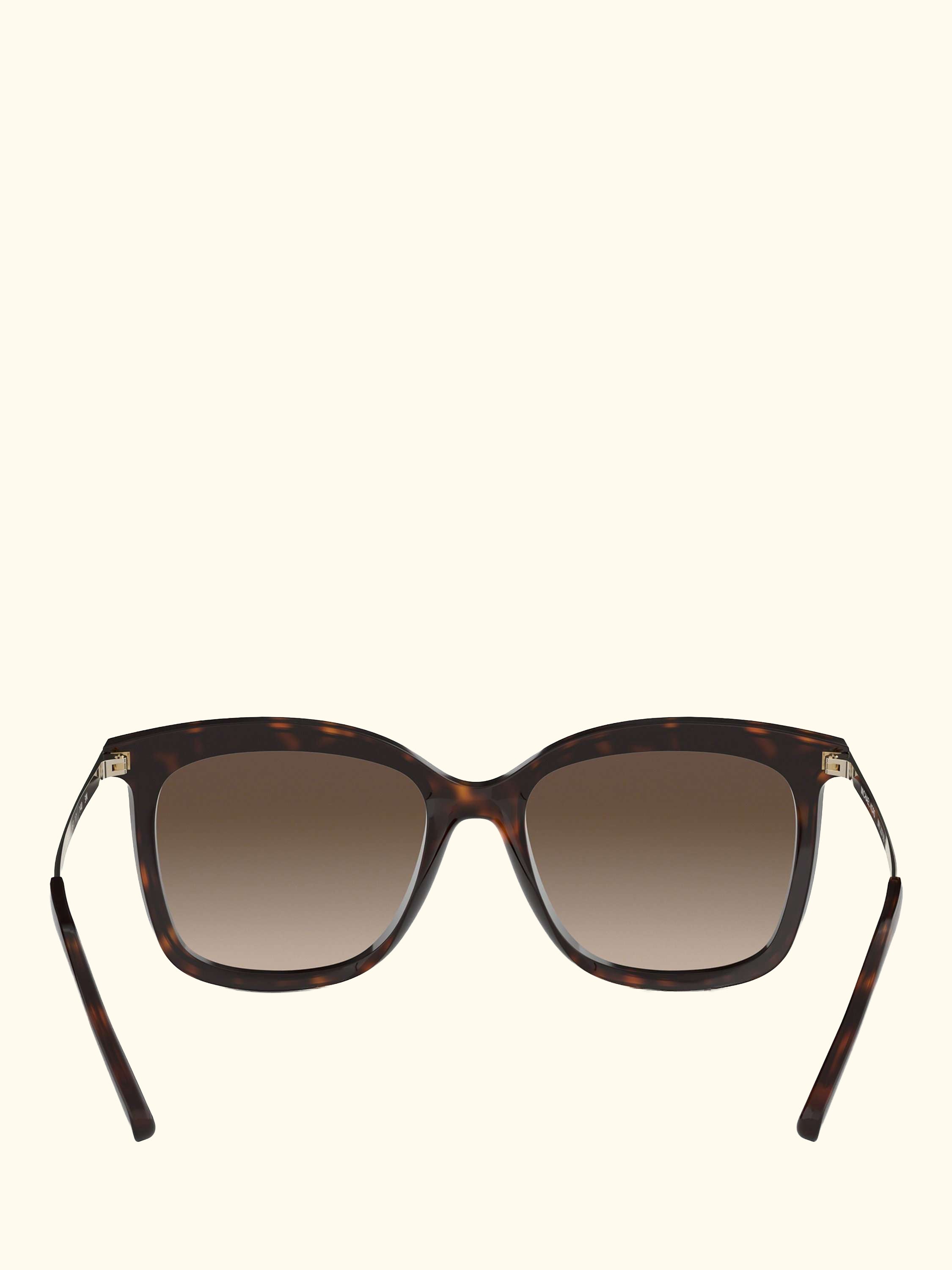MK2079U Women's Zermatt Square Sunglasses, Dark Tortoise/Brown Gradient