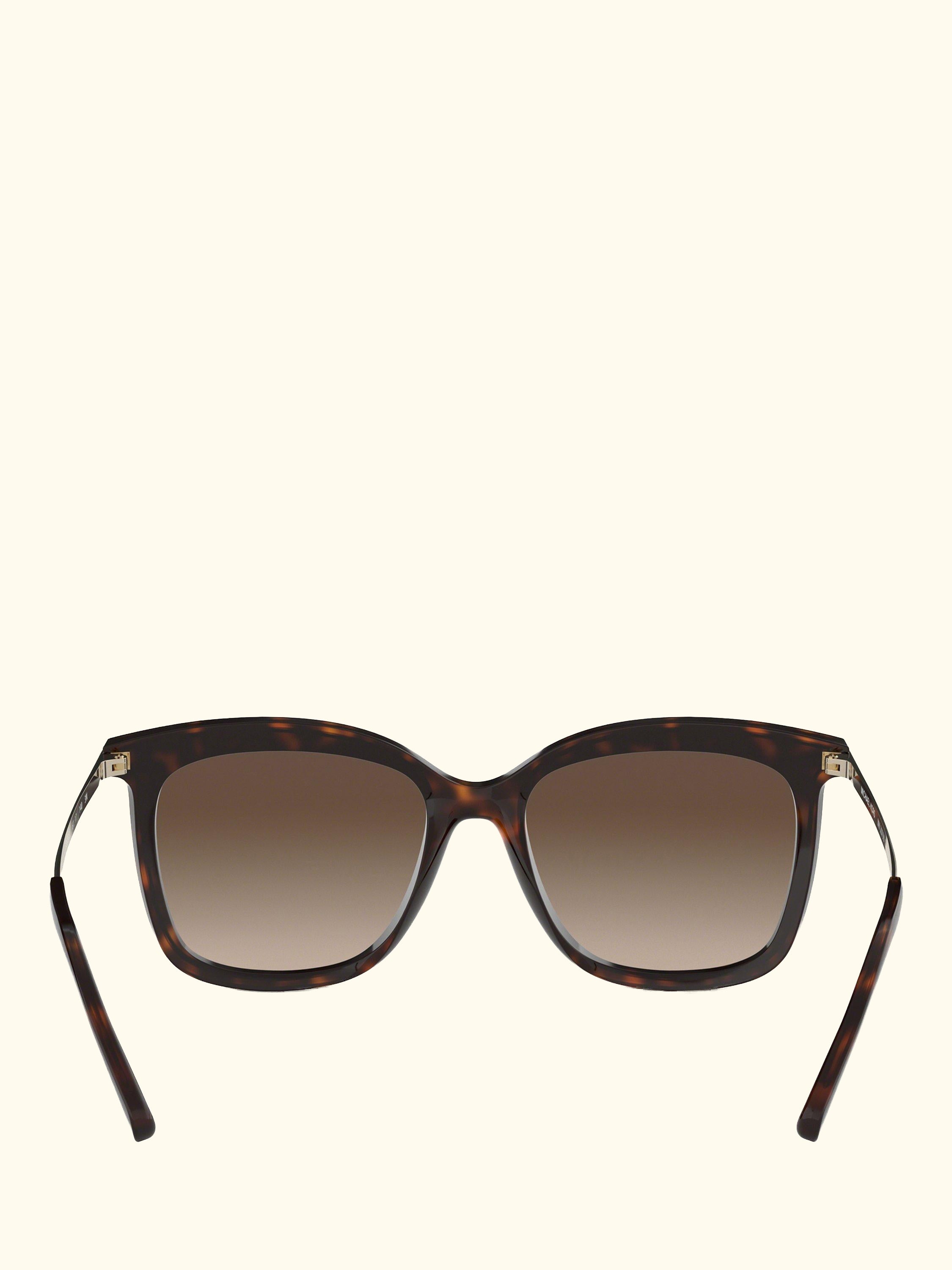 MK2079U Women's Zermatt Square Sunglasses, Dark Tortoise/Brown Gradient