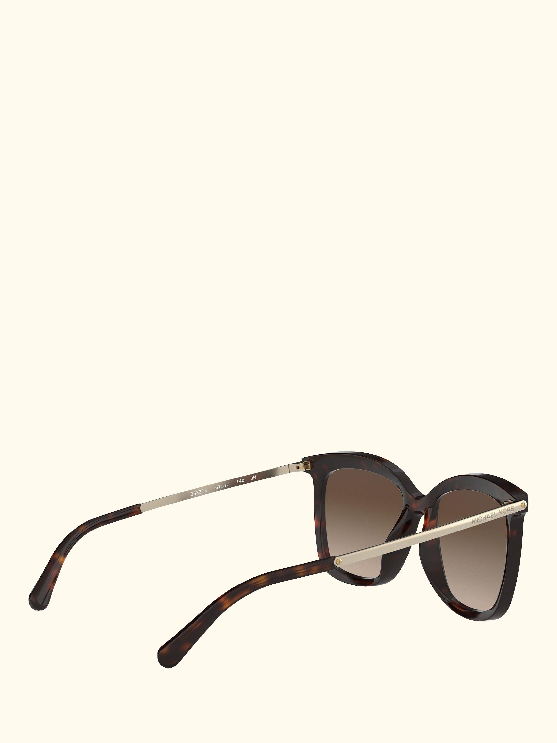 MK2079U Women's Zermatt Square Sunglasses, Dark Tortoise/Brown Gradient