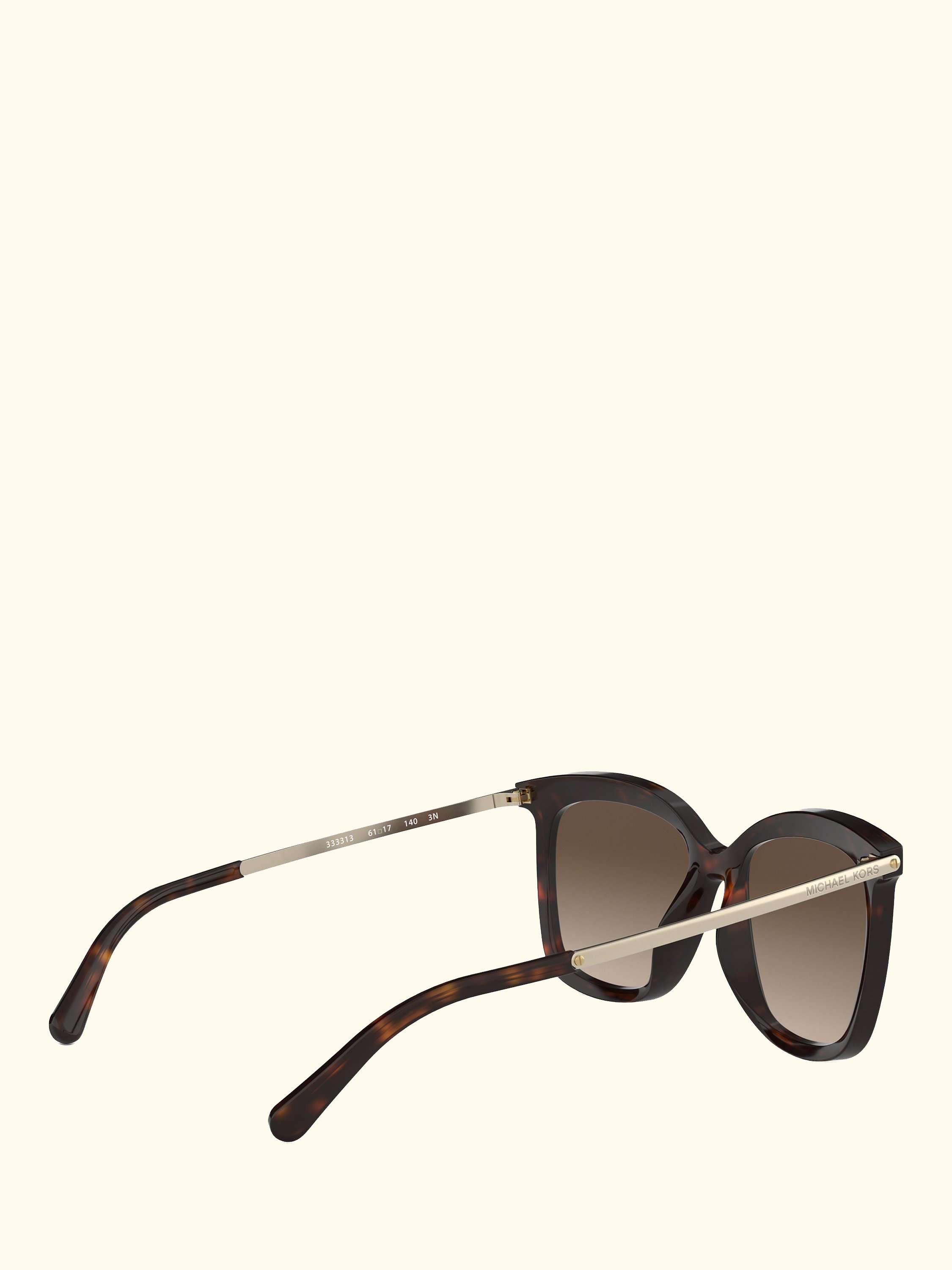 MK2079U Women's Zermatt Square Sunglasses, Dark Tortoise/Brown Gradient