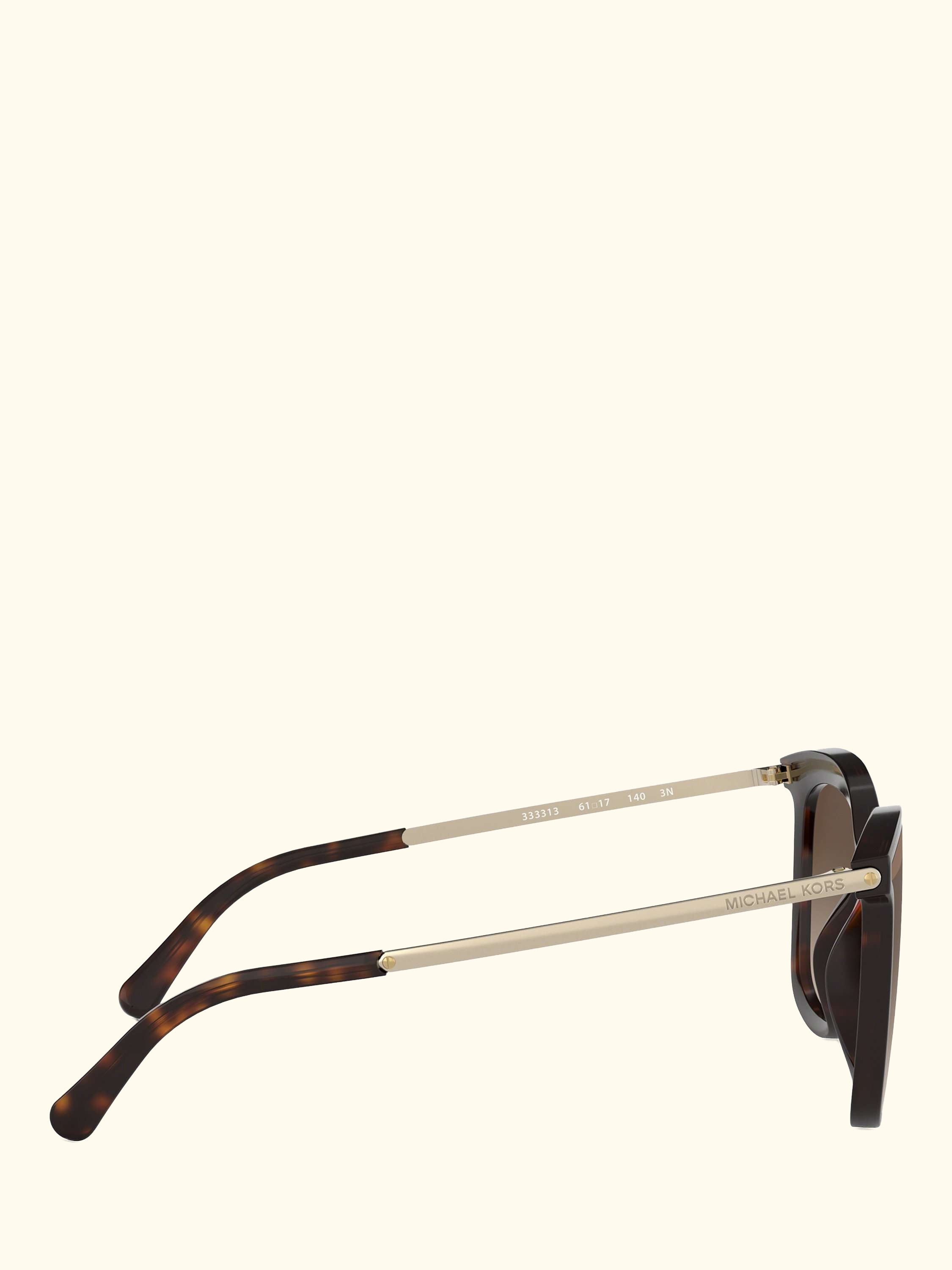 MK2079U Women's Zermatt Square Sunglasses, Dark Tortoise/Brown Gradient