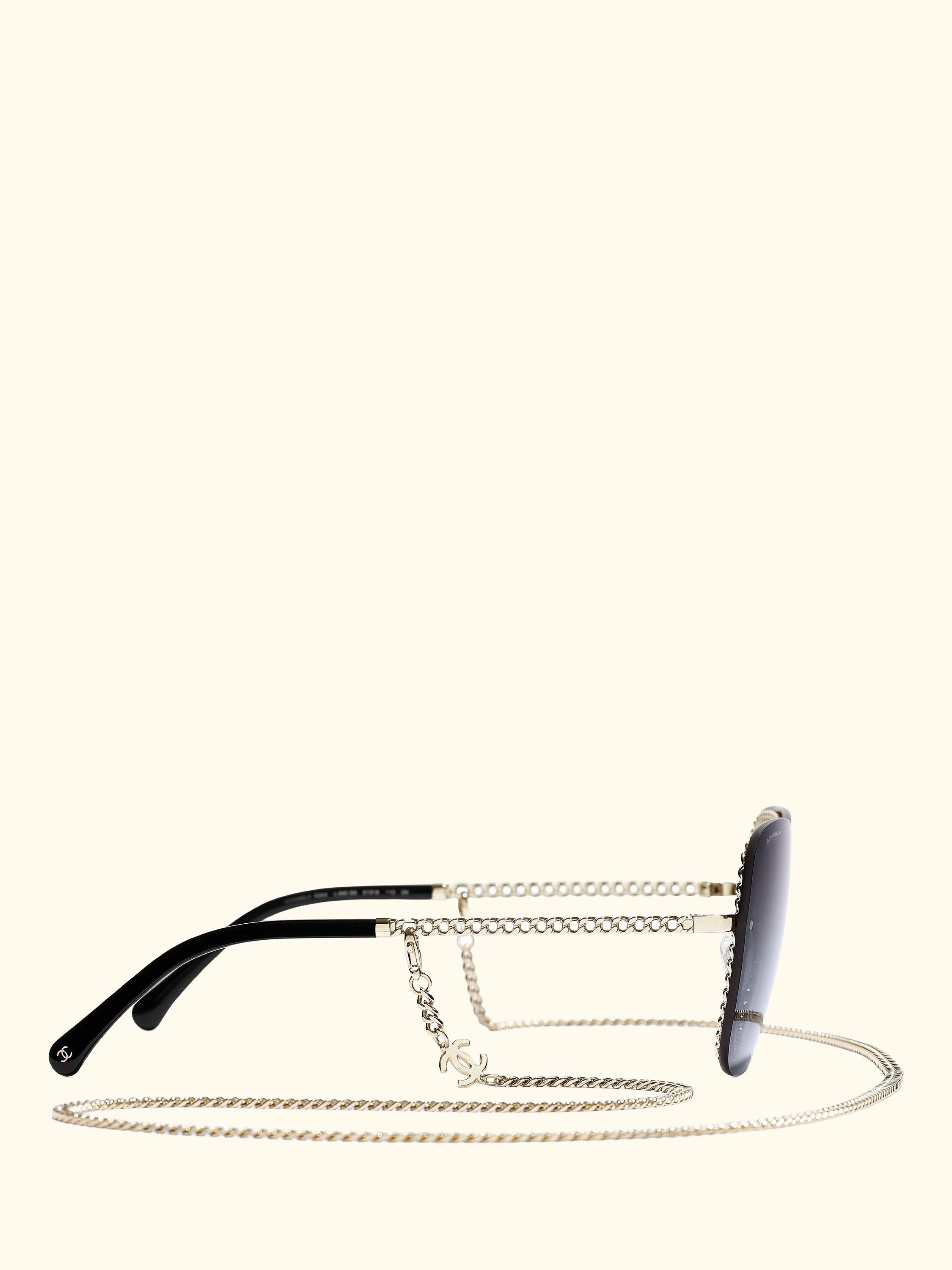 Square Sunglasses CH4244 Gold/Grey