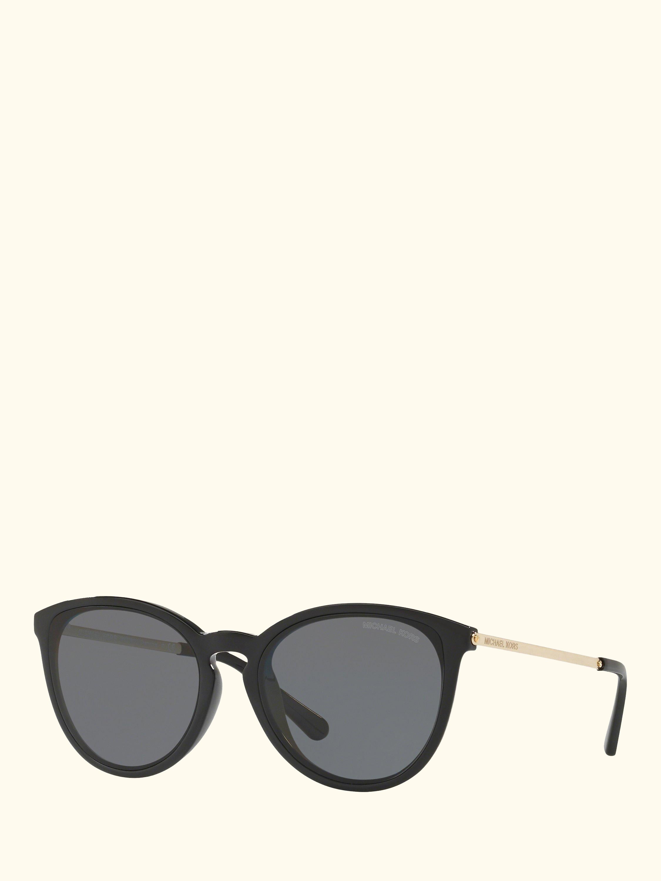MK2080U Women's Chamonix Polarised Oval Sunglasses, Black/Grey