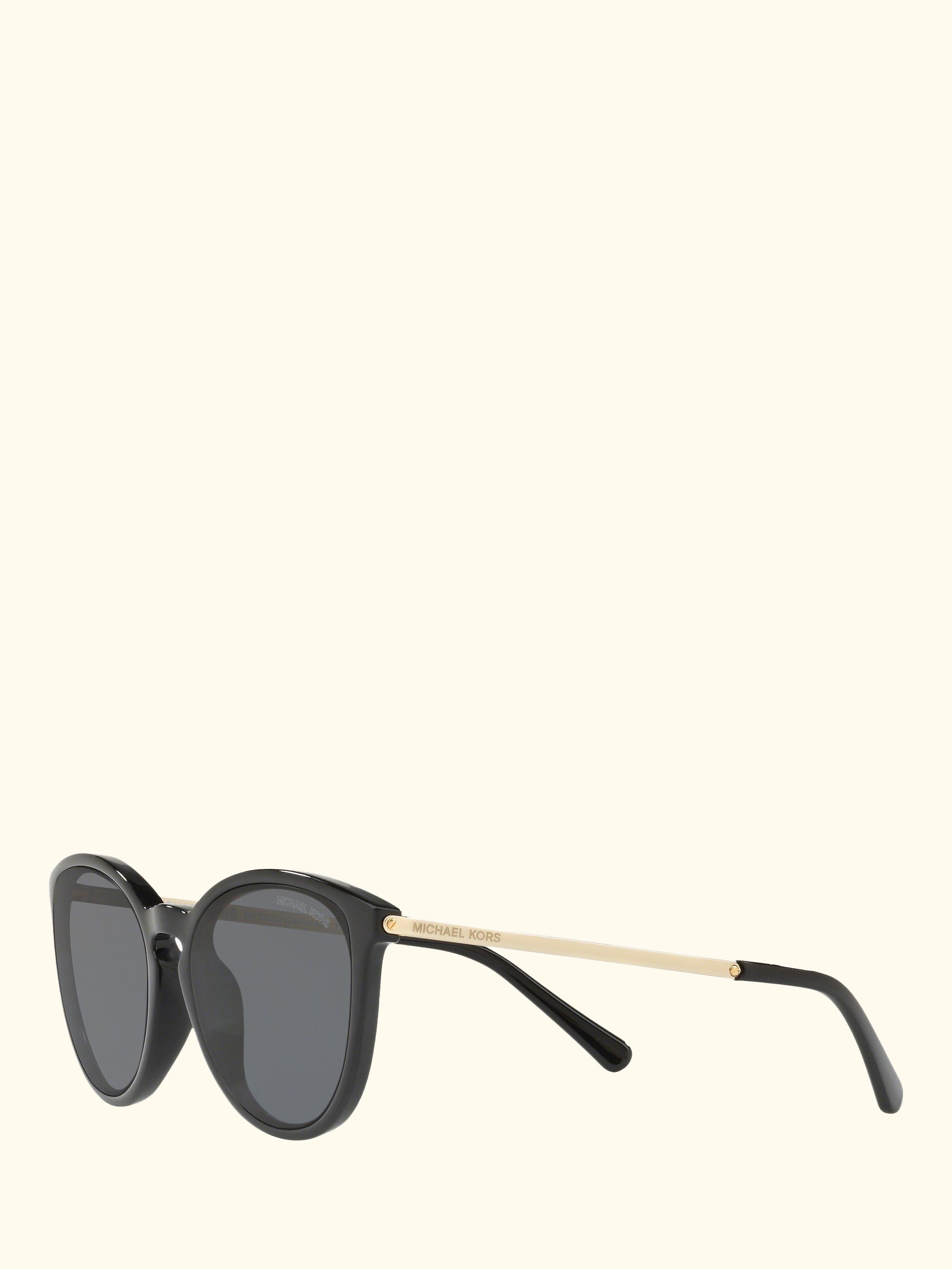 MK2080U Women's Chamonix Polarised Oval Sunglasses, Black/Grey