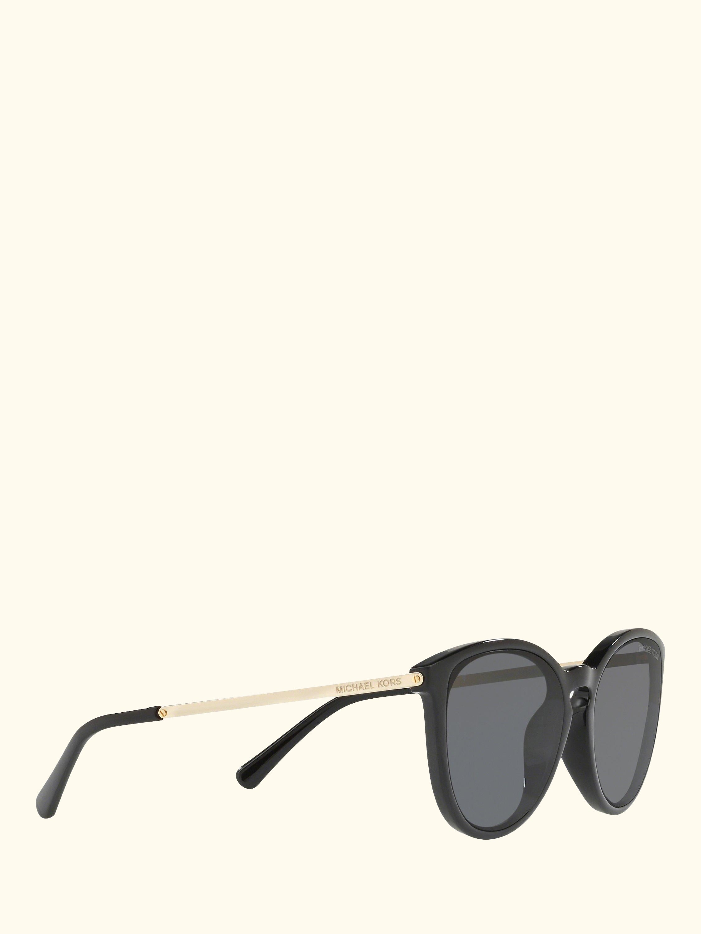 MK2080U Women's Chamonix Polarised Oval Sunglasses, Black/Grey