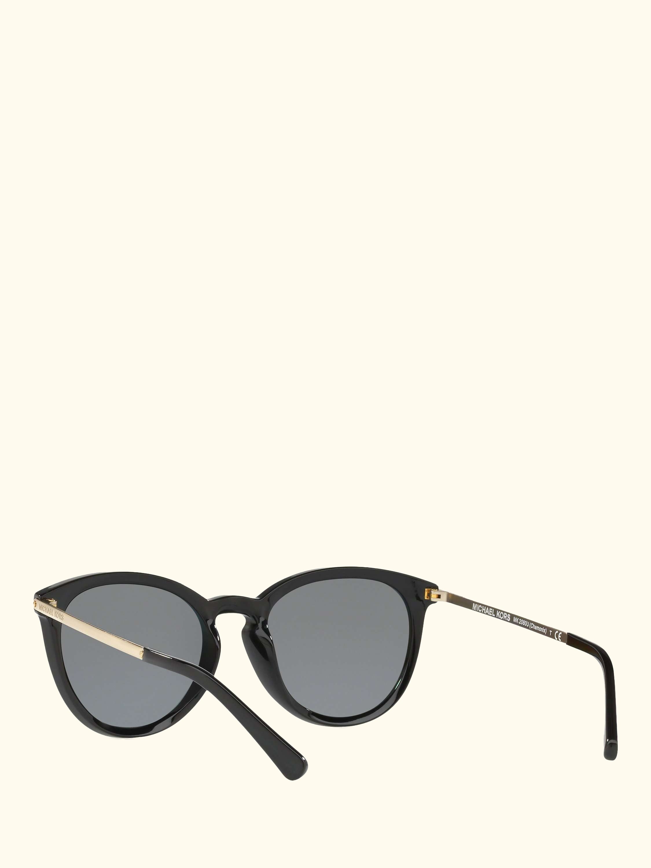 MK2080U Women's Chamonix Polarised Oval Sunglasses, Black/Grey