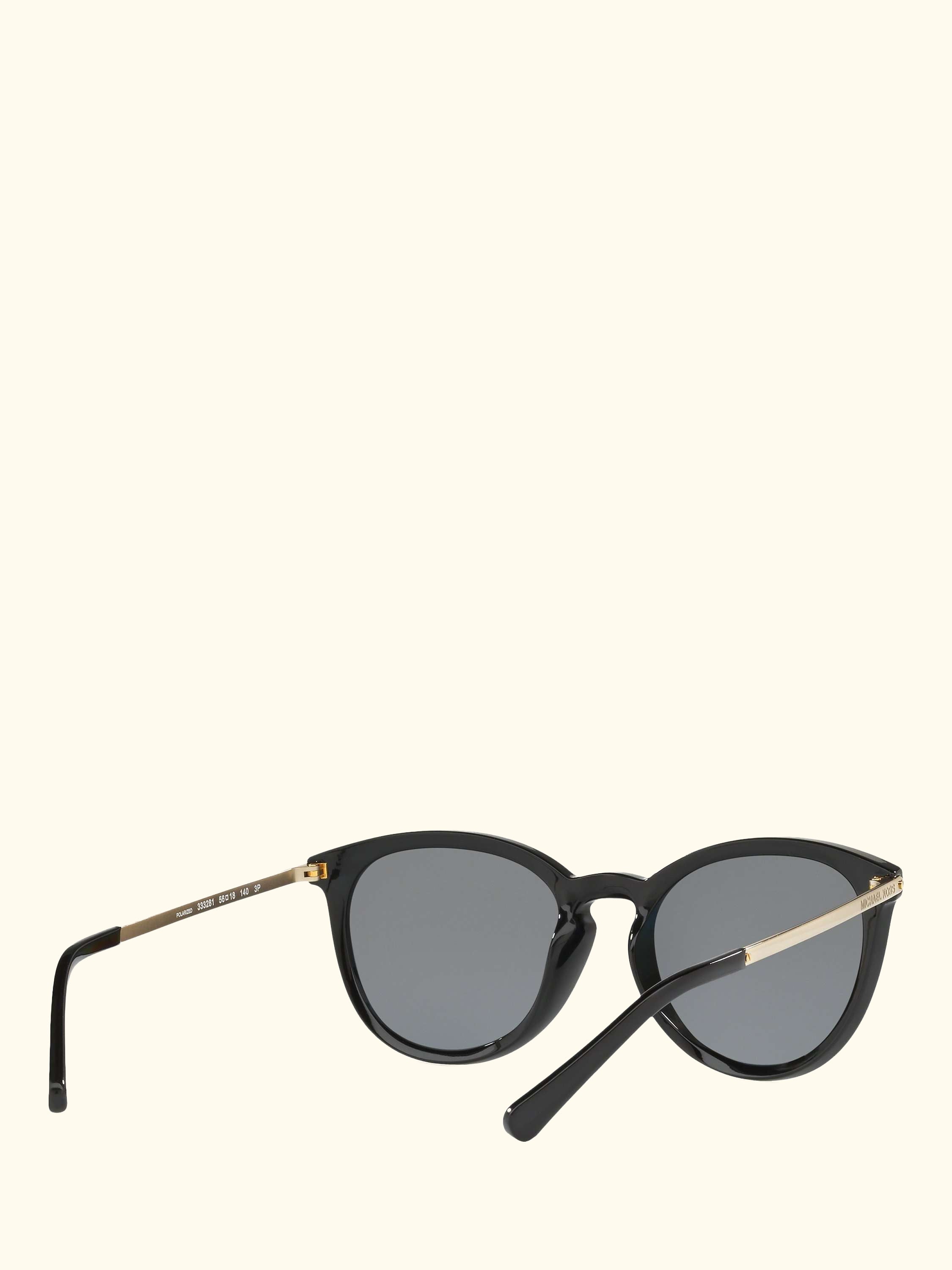 MK2080U Women's Chamonix Polarised Oval Sunglasses, Black/Grey