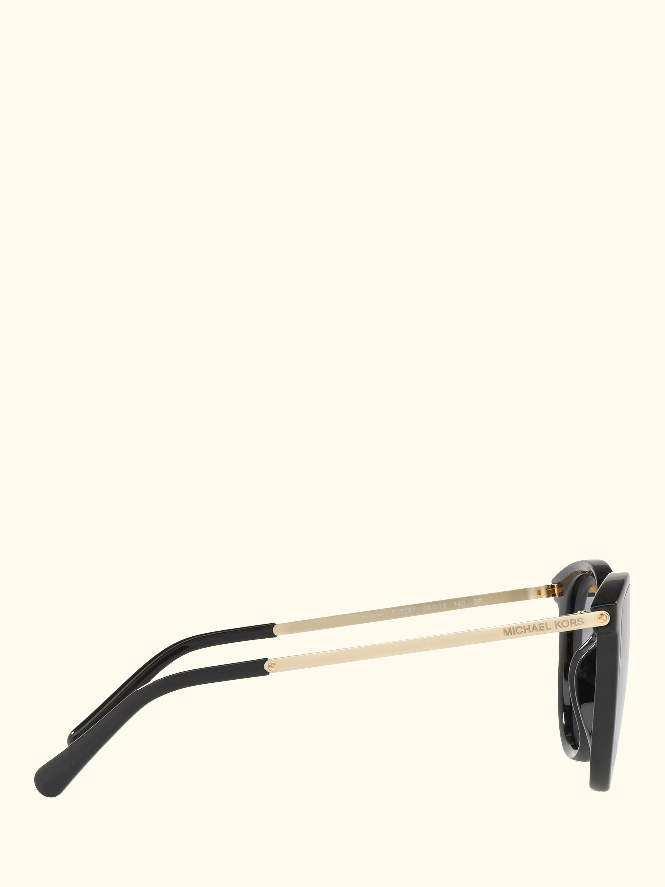 MK2080U Women's Chamonix Polarised Oval Sunglasses, Black/Grey