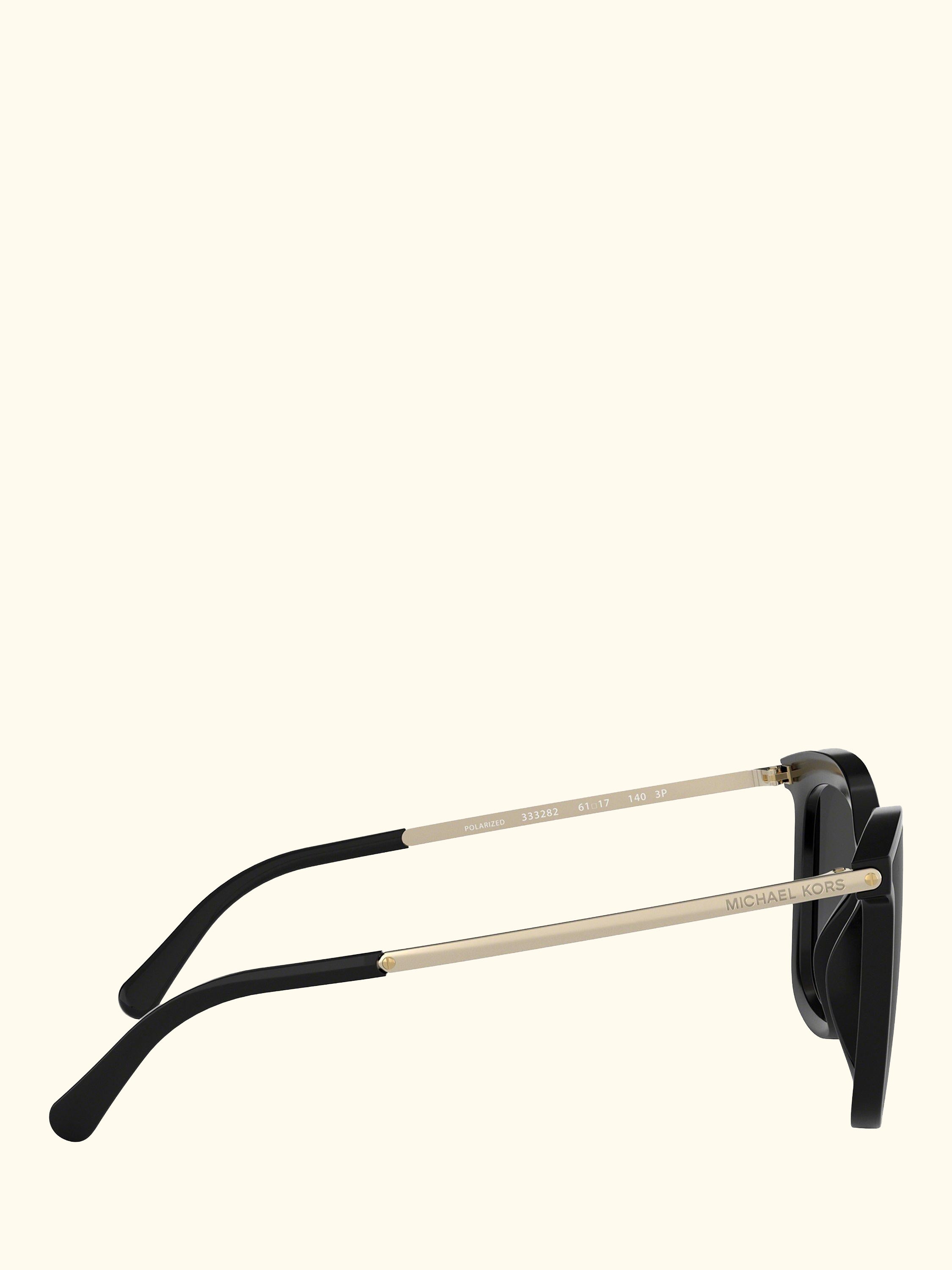 MK2079U Women's Zermatt Polarised Square Sunglasses, Silver/Black