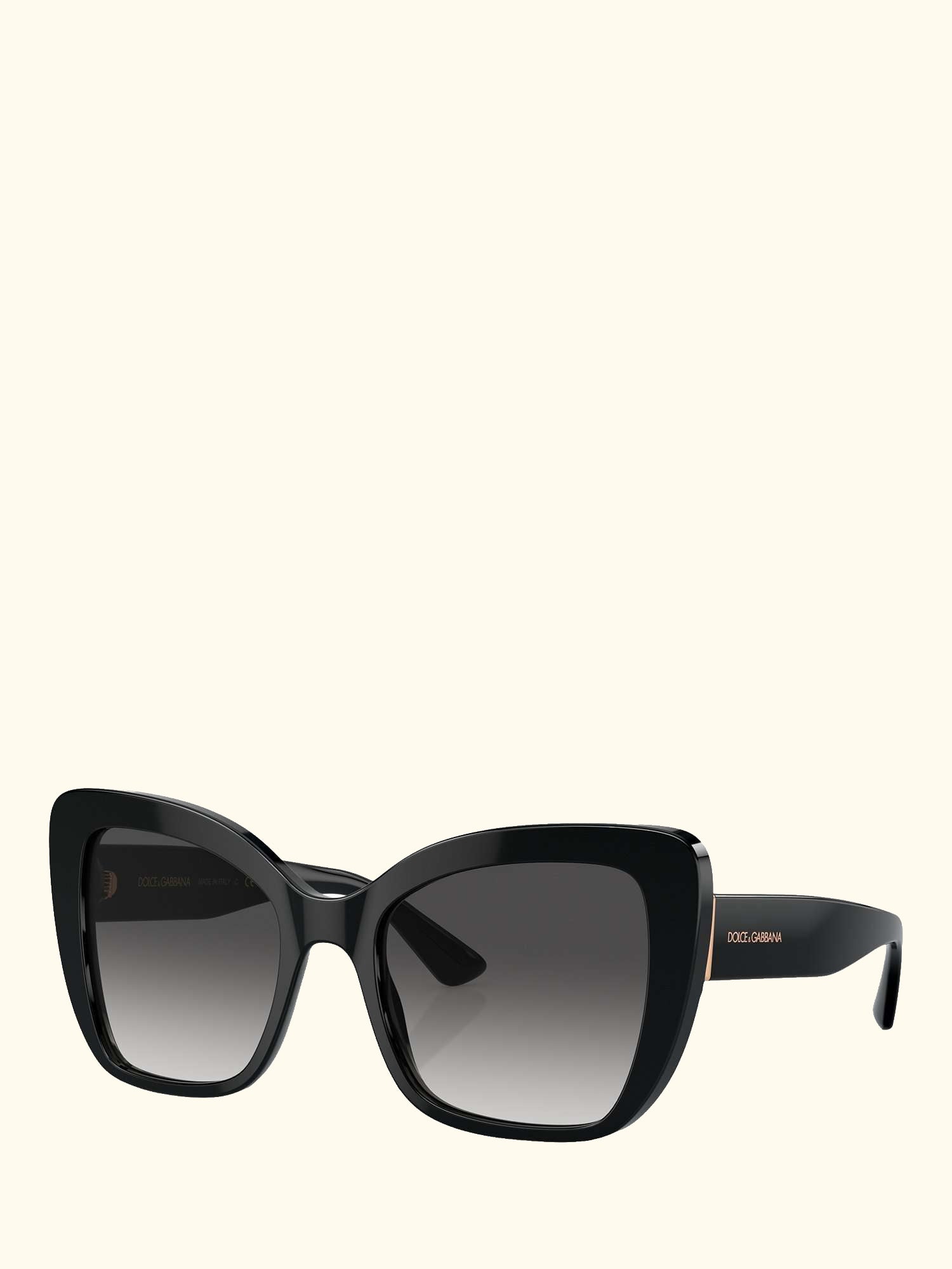DG4348 Women's Cat's Eye Sunglasses, Black/Grey Gradient