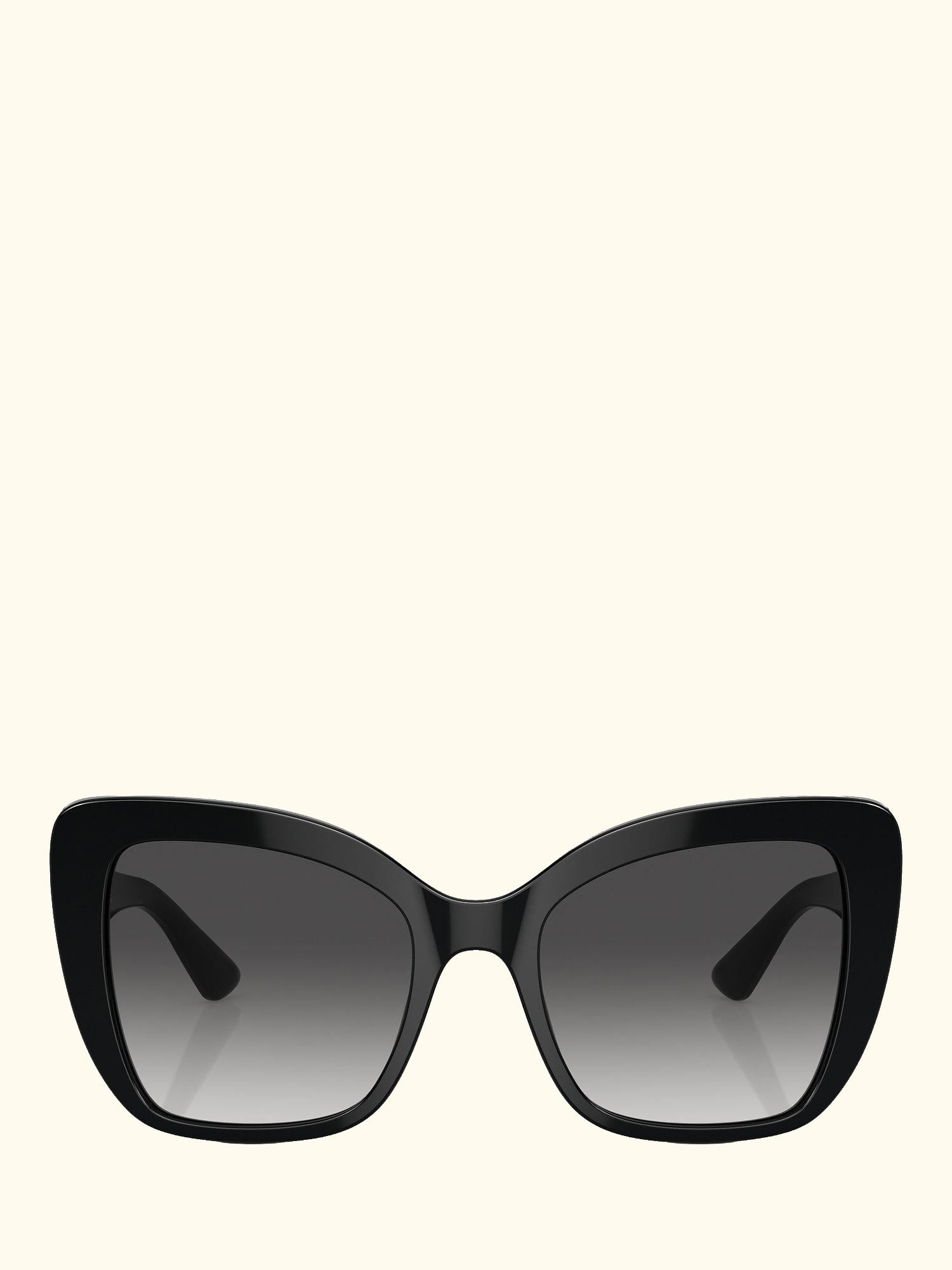 DG4348 Women's Cat's Eye Sunglasses, Black/Grey Gradient