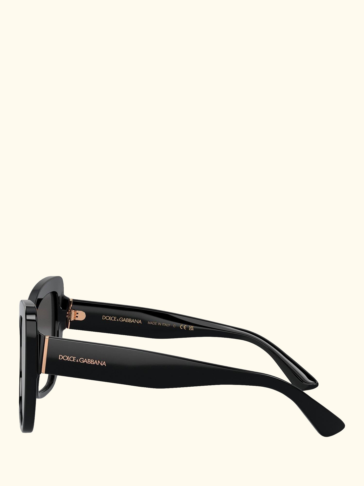 DG4348 Women's Cat's Eye Sunglasses, Black/Grey Gradient
