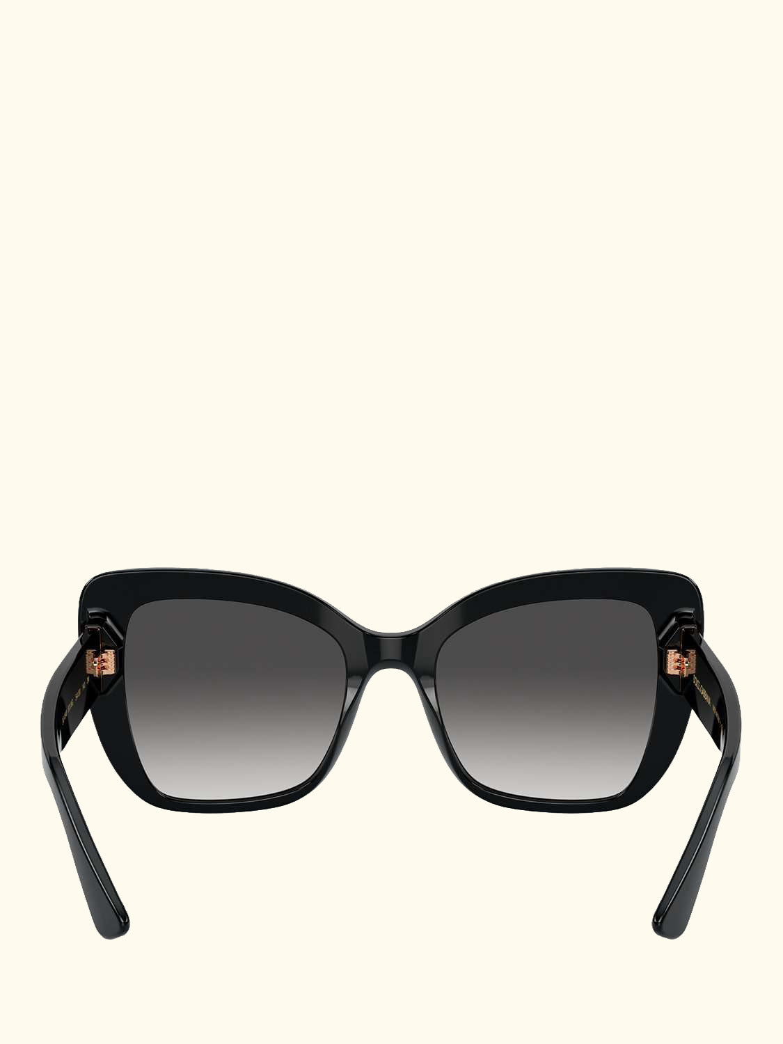 DG4348 Women's Cat's Eye Sunglasses, Black/Grey Gradient