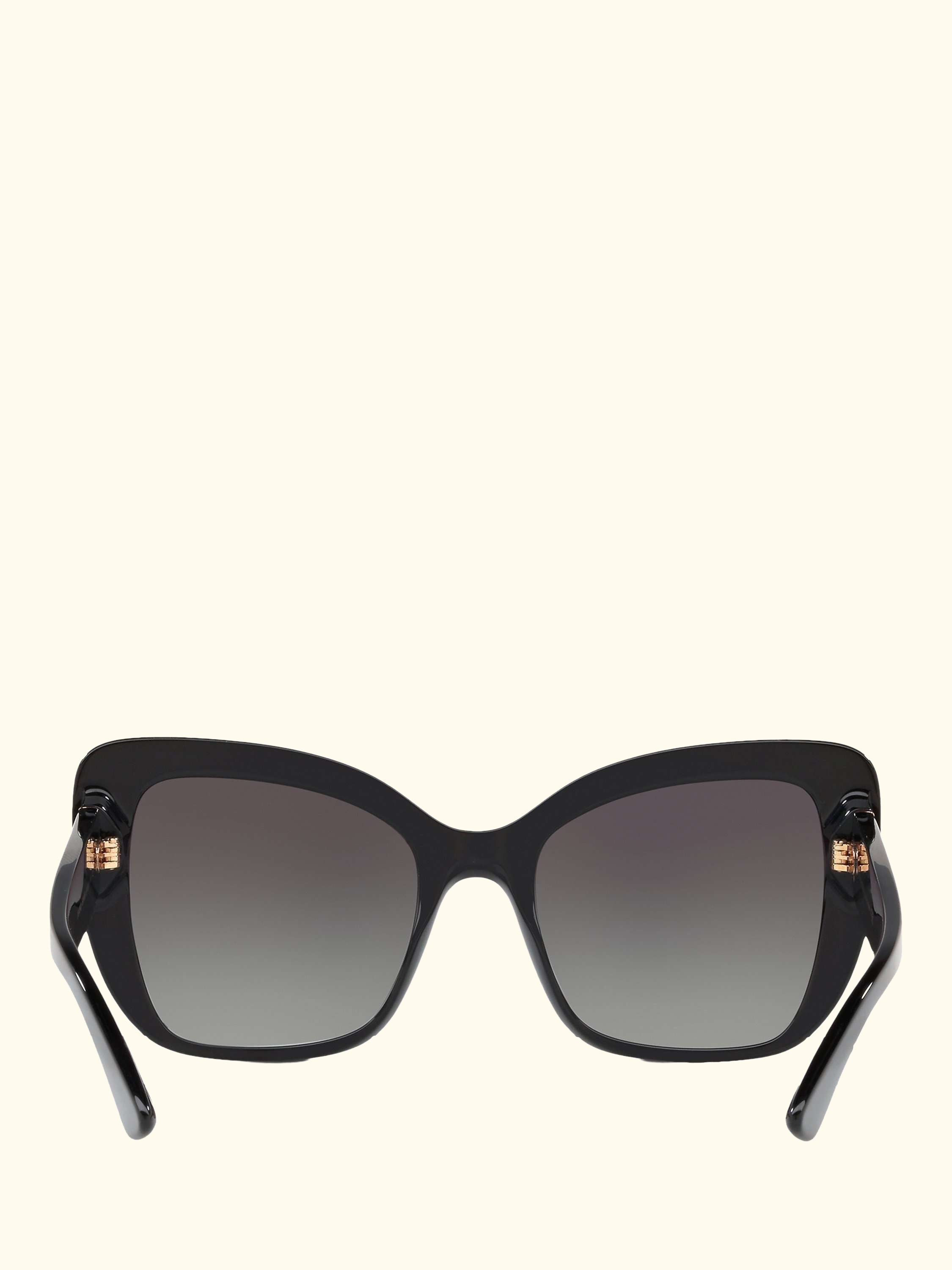 DG4348 Women's Cat's Eye Sunglasses, Black/Grey Gradient