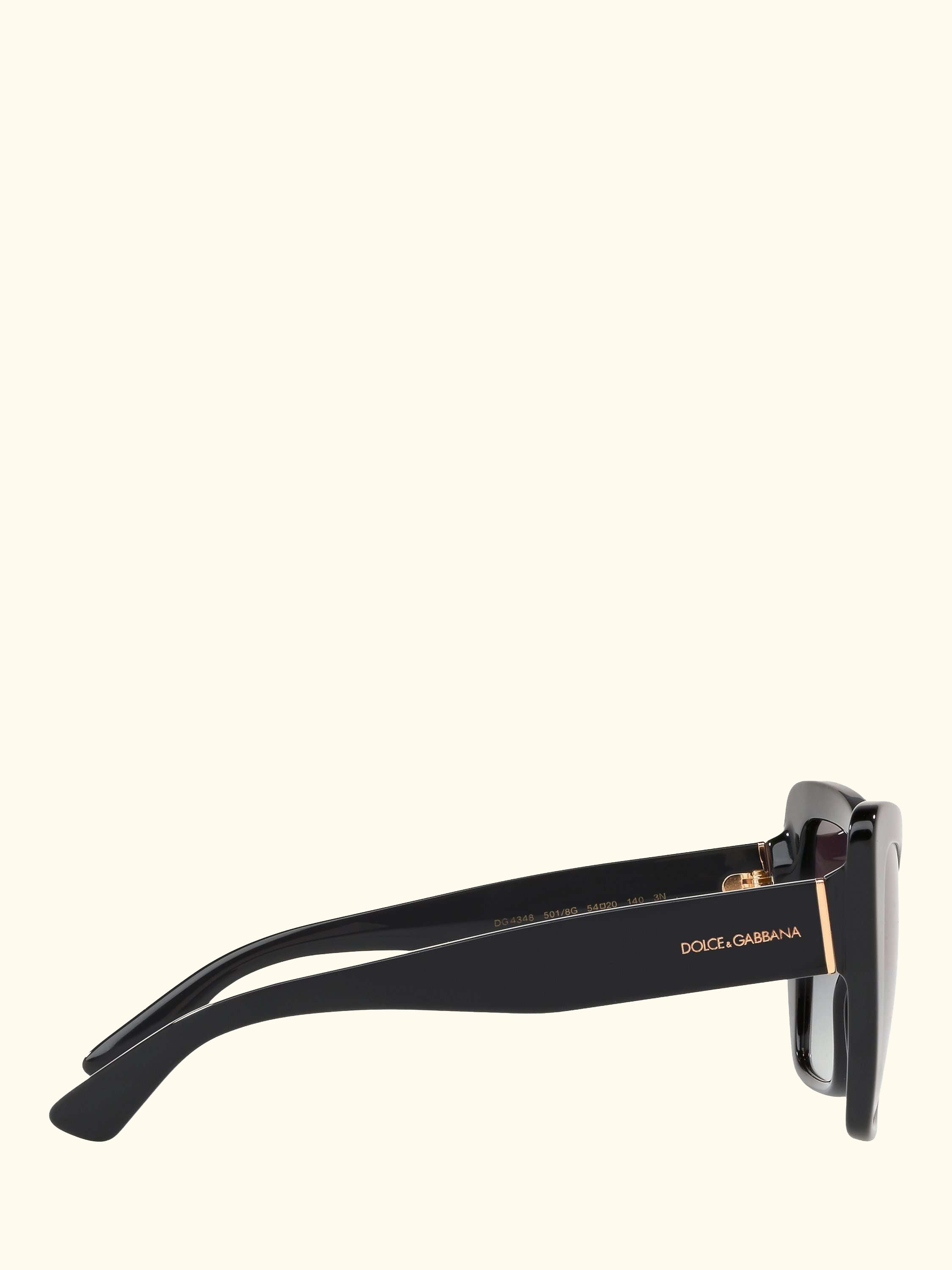 DG4348 Women's Cat's Eye Sunglasses, Black/Grey Gradient