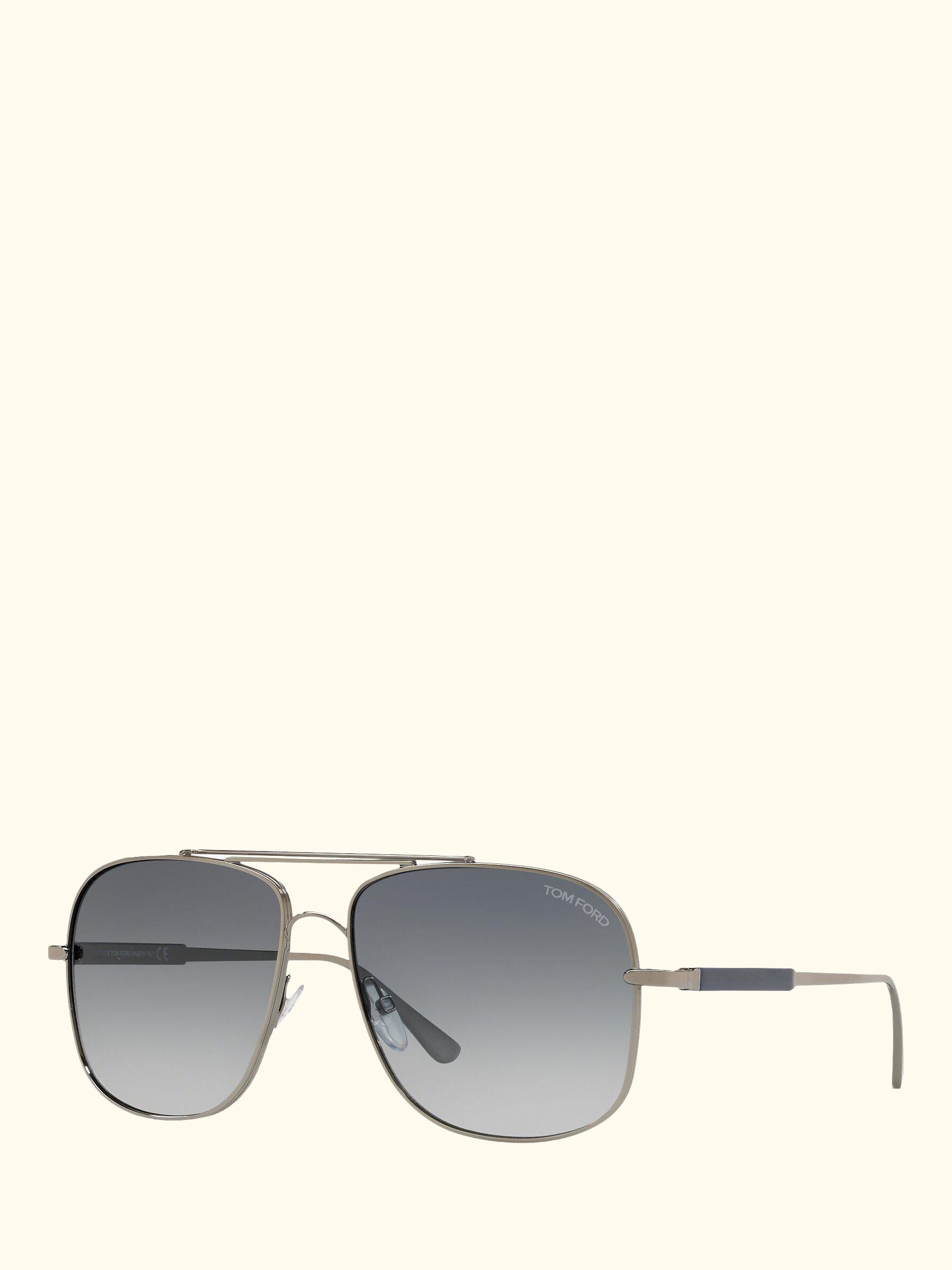 FT0669 Men's Square Sunglasses, Rose Gold/Grey Gradient