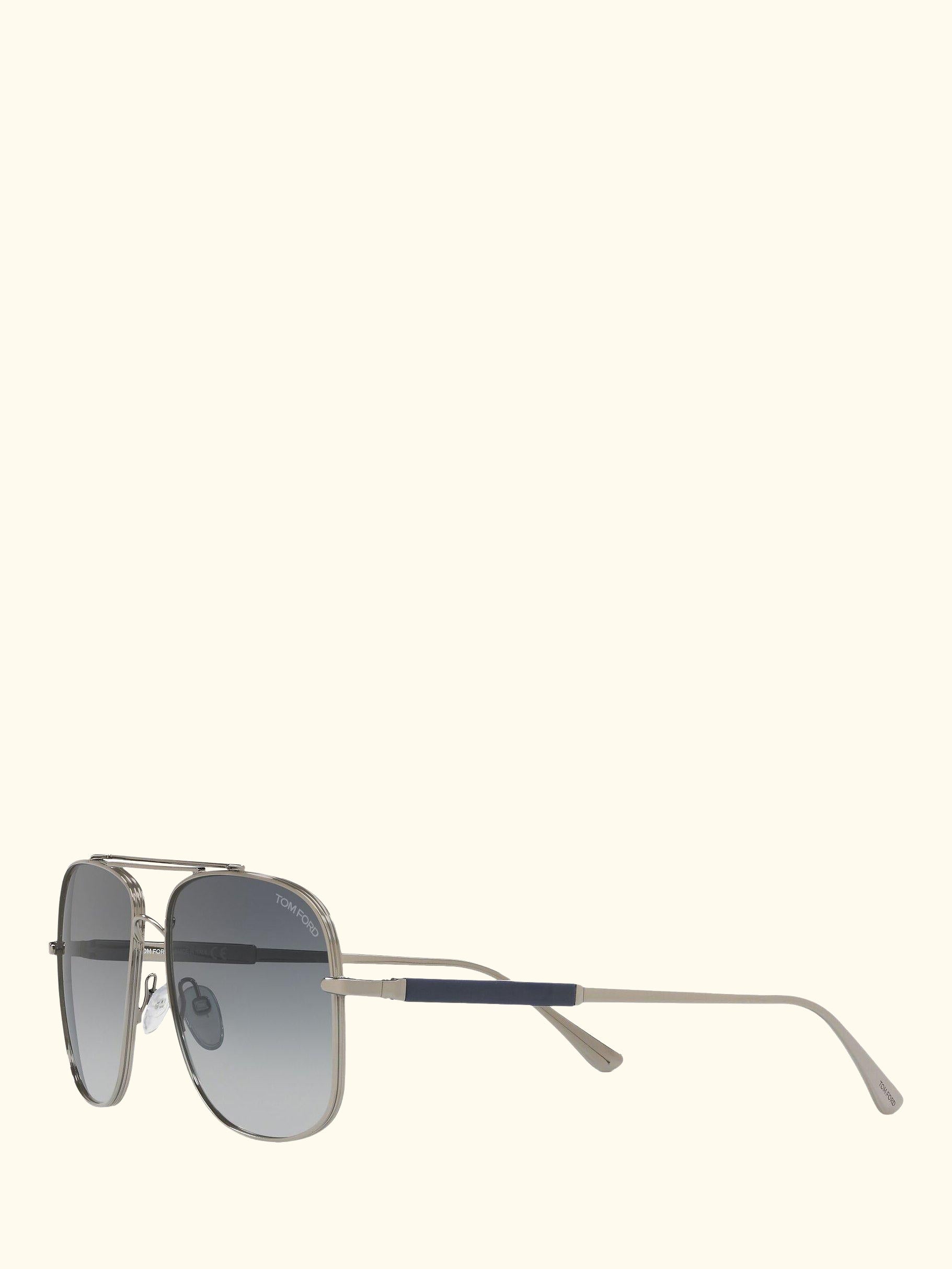 FT0669 Men's Square Sunglasses, Rose Gold/Grey Gradient