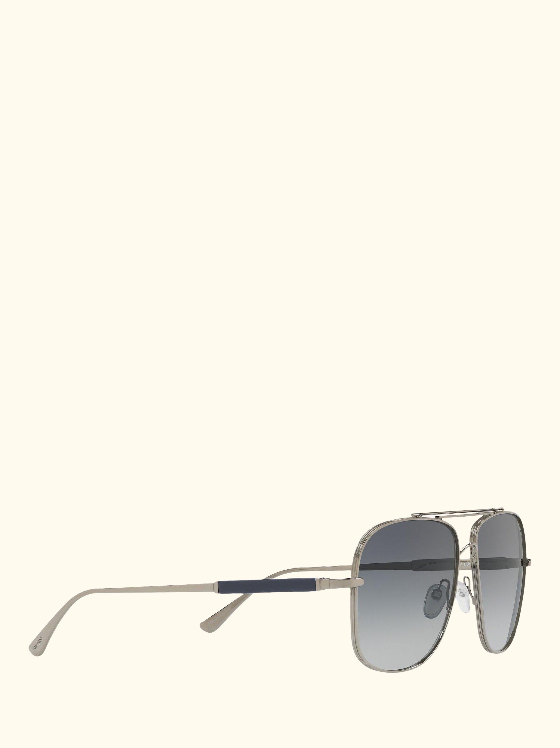 FT0669 Men's Square Sunglasses, Rose Gold/Grey Gradient