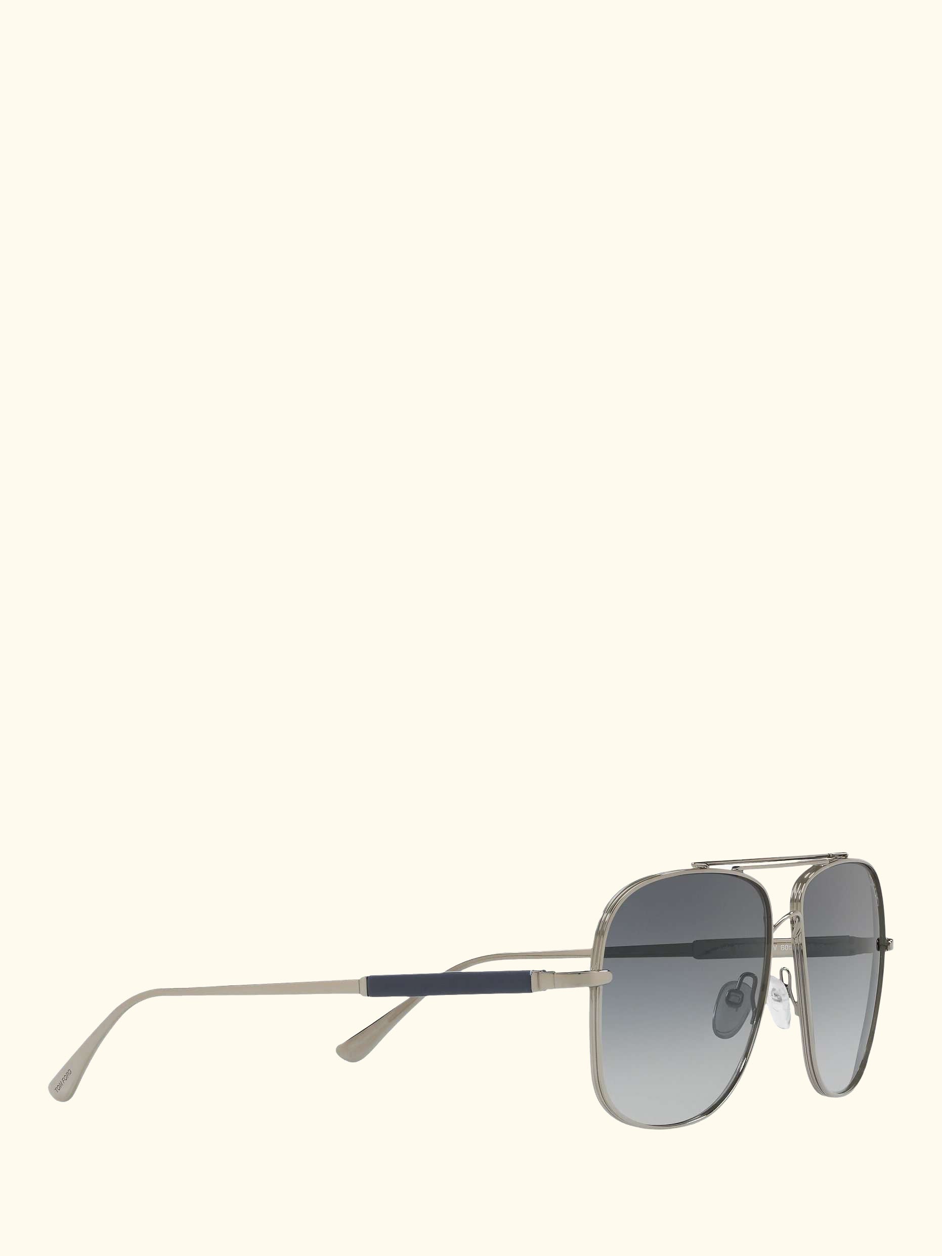 FT0669 Men's Square Sunglasses, Rose Gold/Grey Gradient