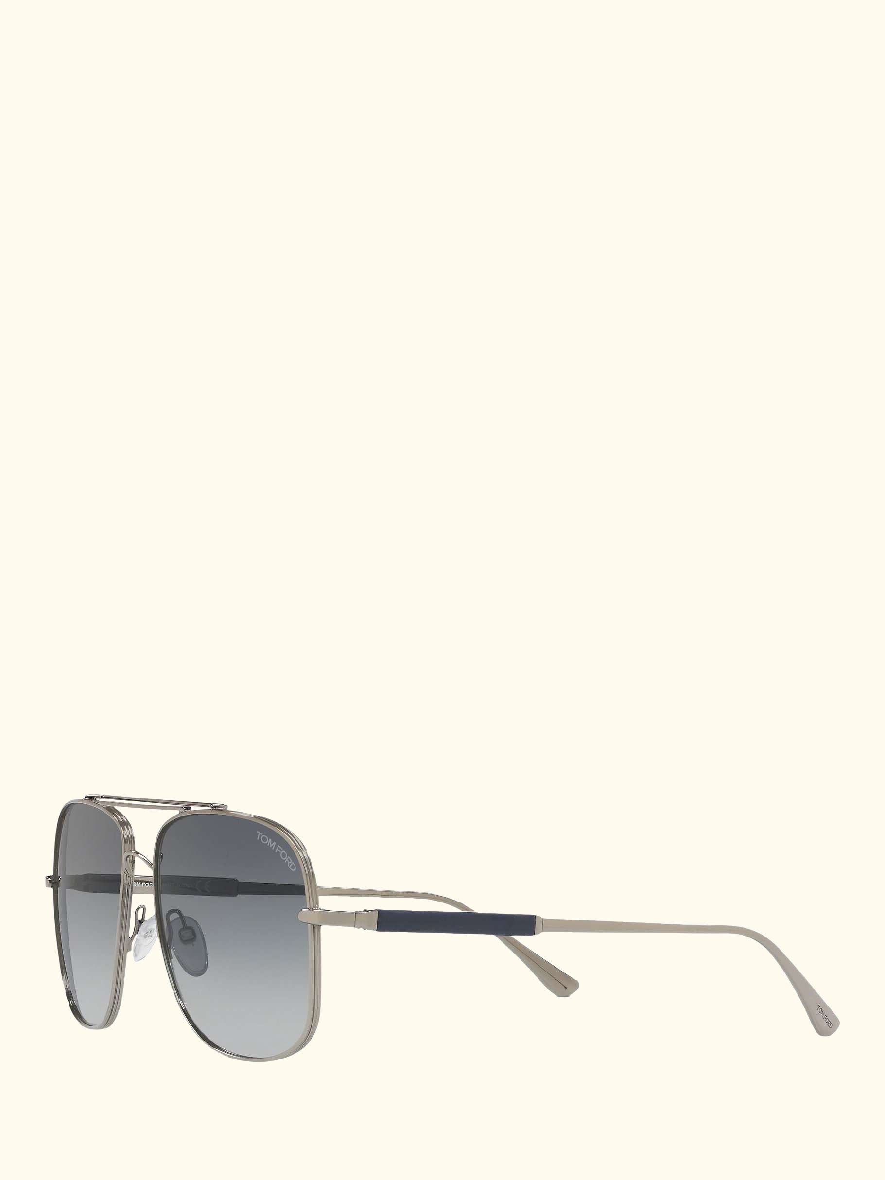 FT0669 Men's Square Sunglasses, Rose Gold/Grey Gradient