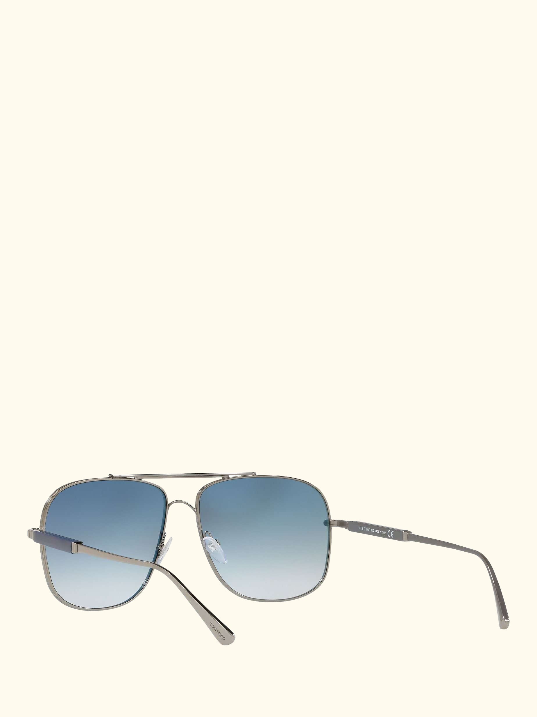 FT0669 Men's Square Sunglasses, Rose Gold/Grey Gradient