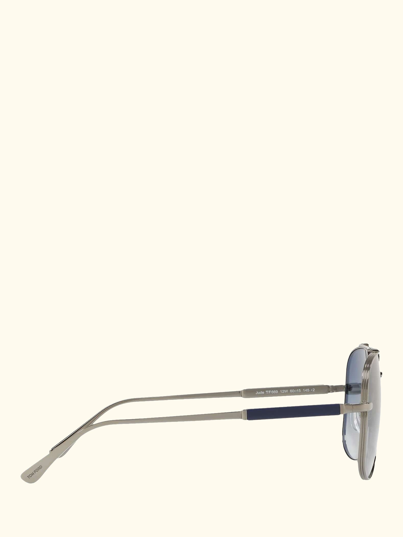 FT0669 Men's Square Sunglasses, Rose Gold/Grey Gradient