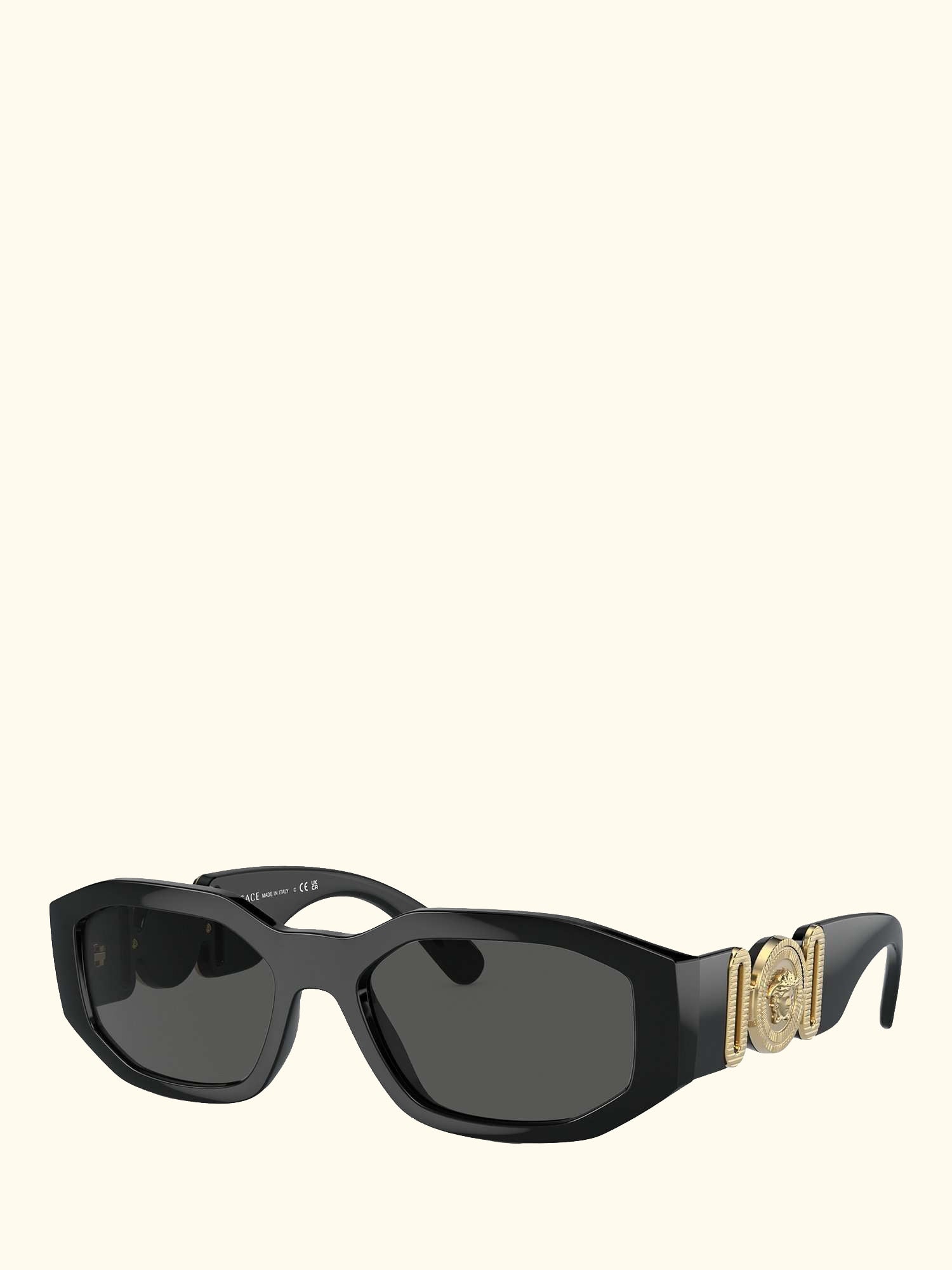 VE4361 Women's Square Sunglasses, Black/Grey
