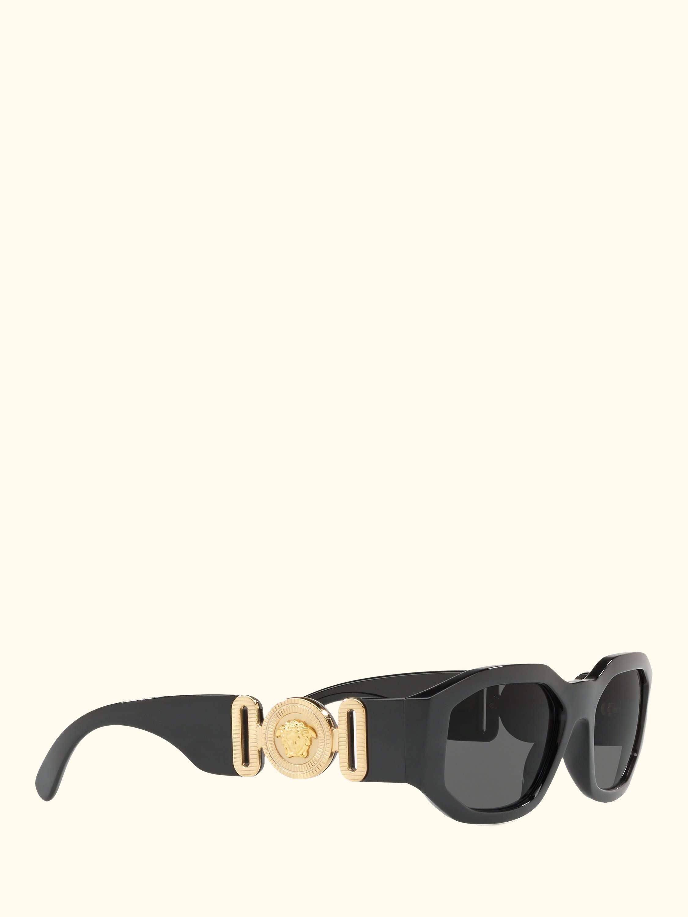 VE4361 Women's Square Sunglasses, Black/Grey