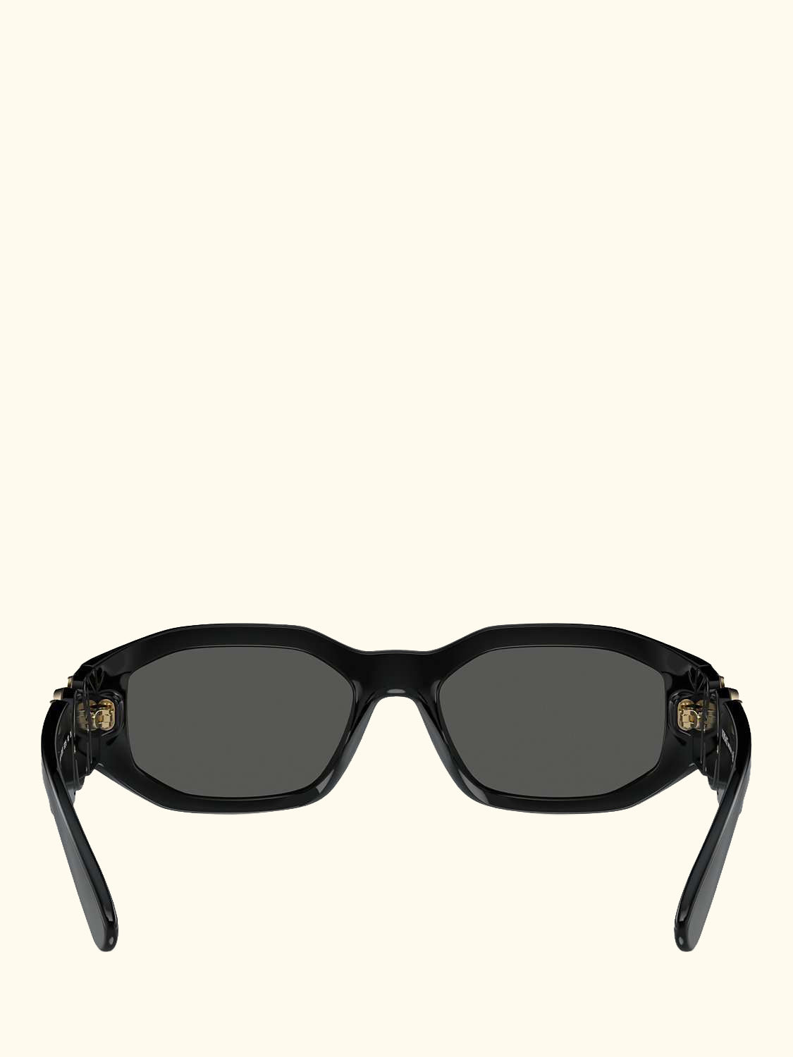 VE4361 Women's Square Sunglasses, Black/Grey