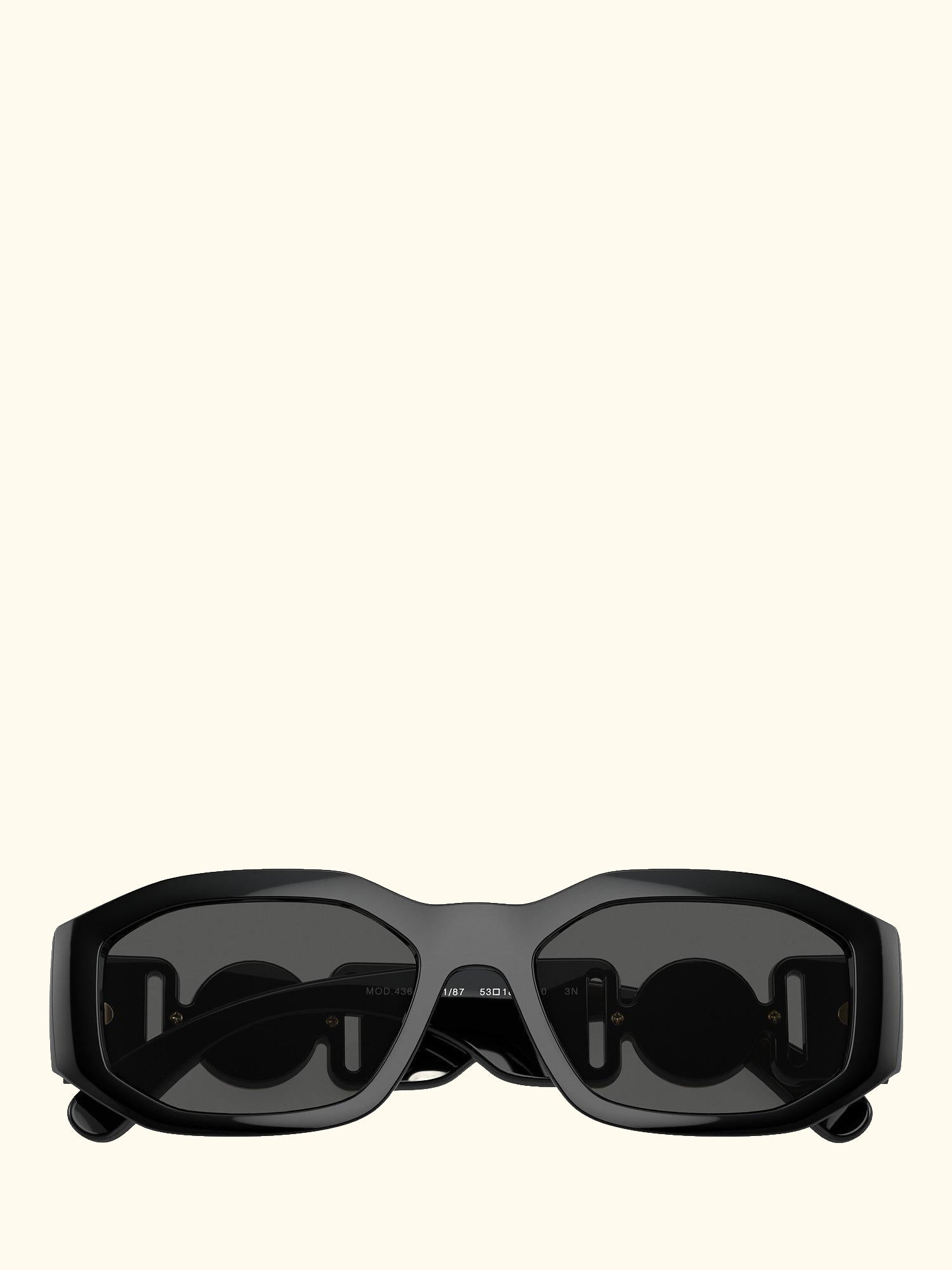 VE4361 Women's Square Sunglasses, Black/Grey