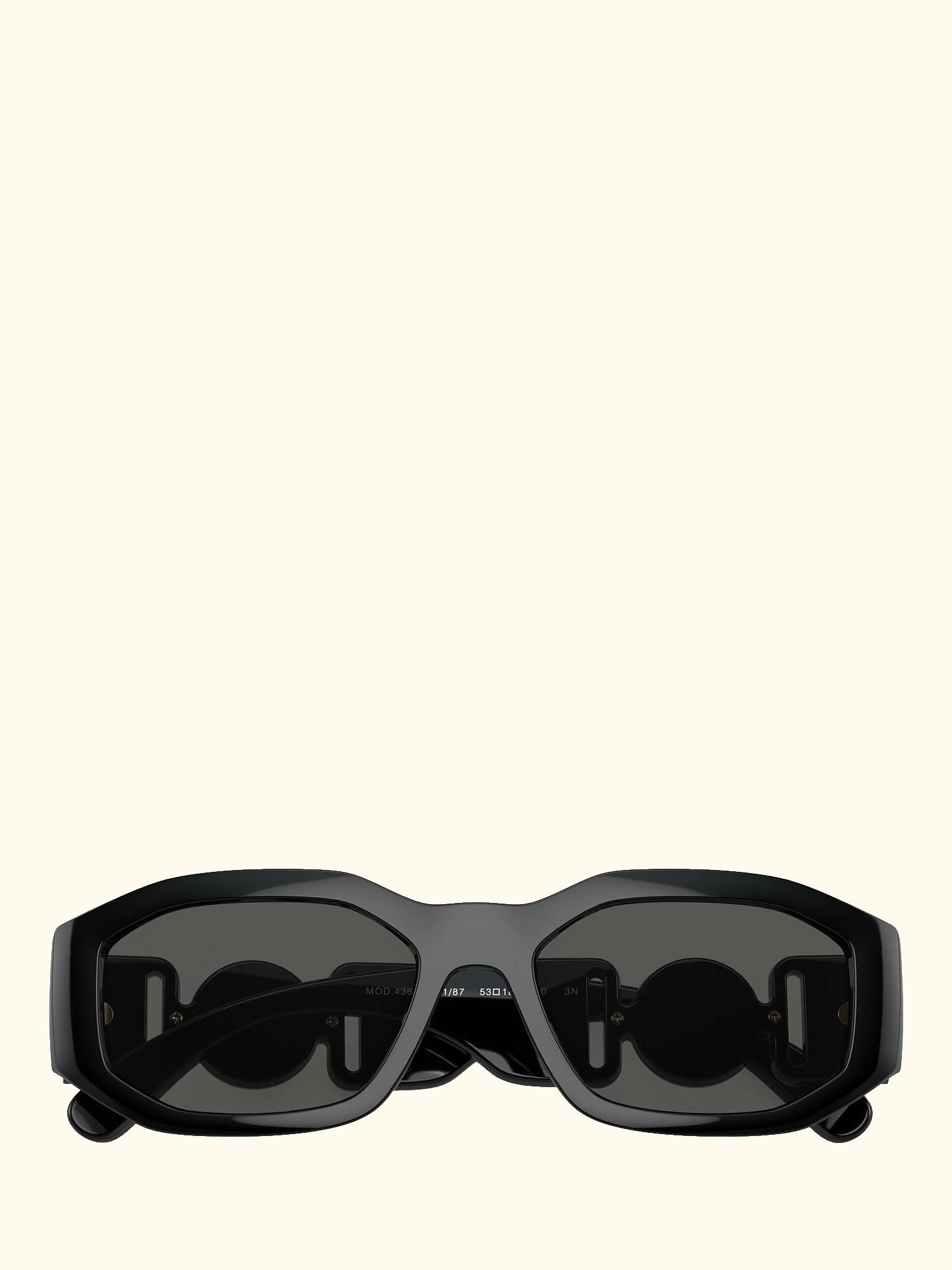 VE4361 Women's Square Sunglasses, Black/Grey