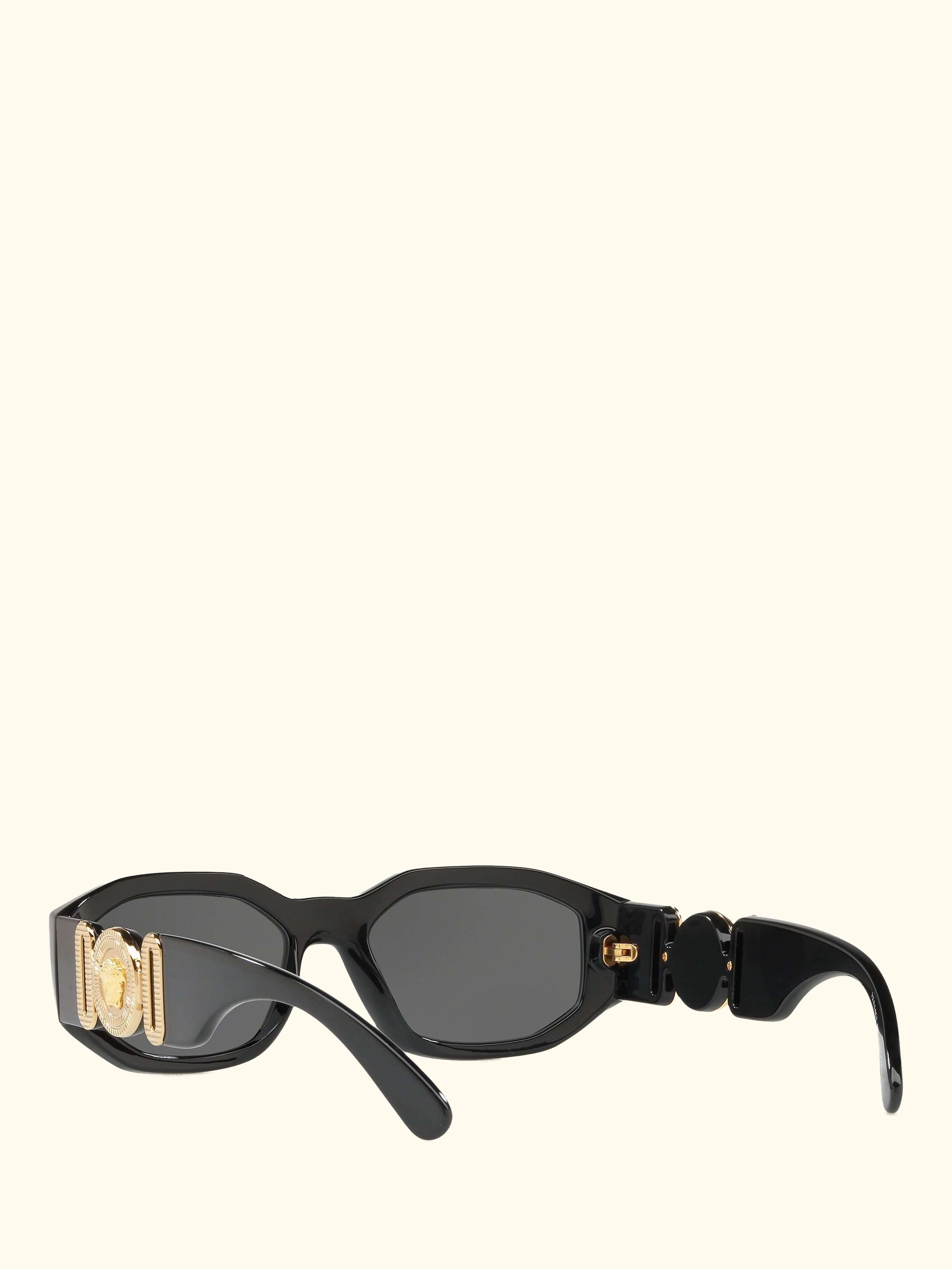 VE4361 Women's Square Sunglasses, Black/Grey