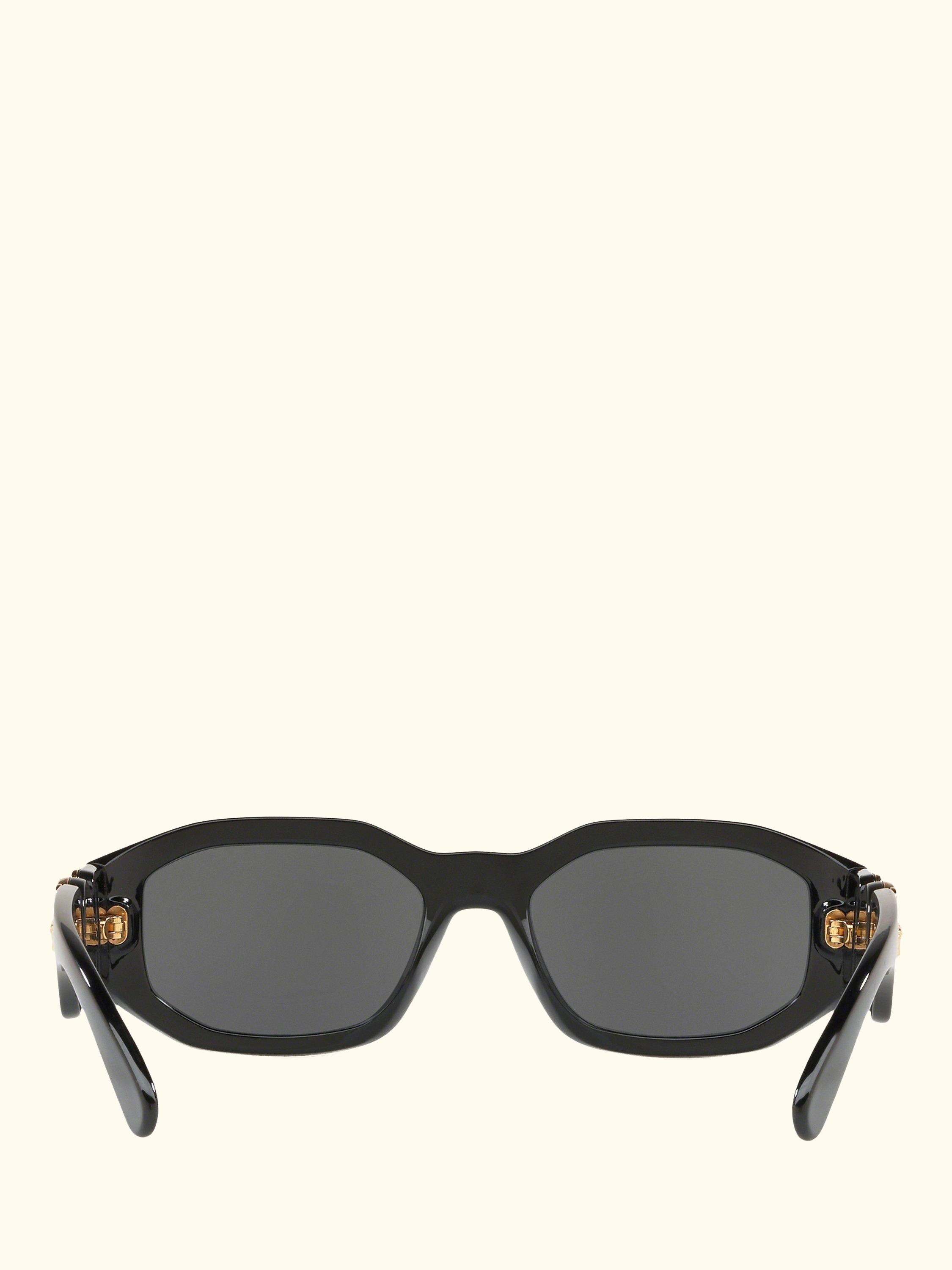 VE4361 Women's Square Sunglasses, Black/Grey