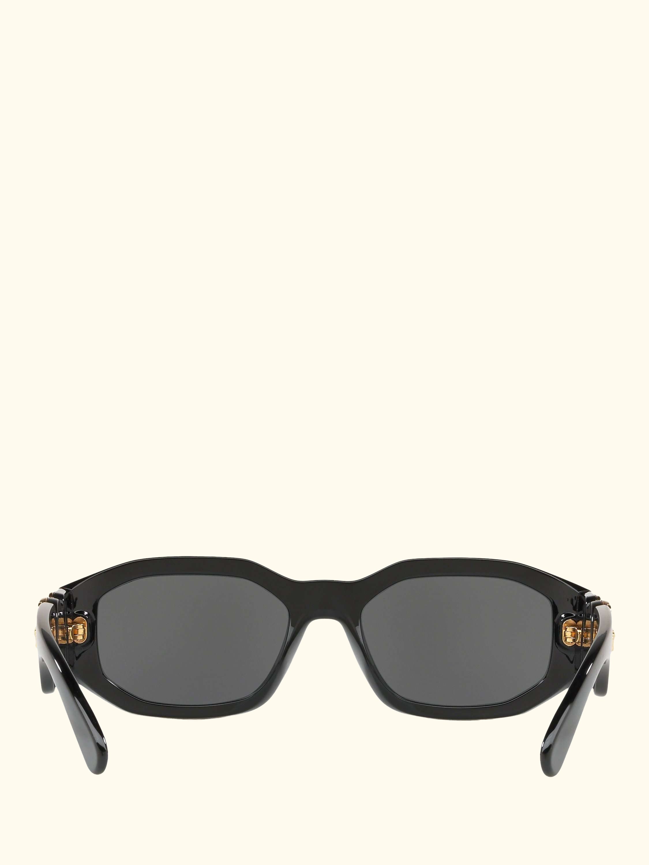 VE4361 Women's Square Sunglasses, Black/Grey