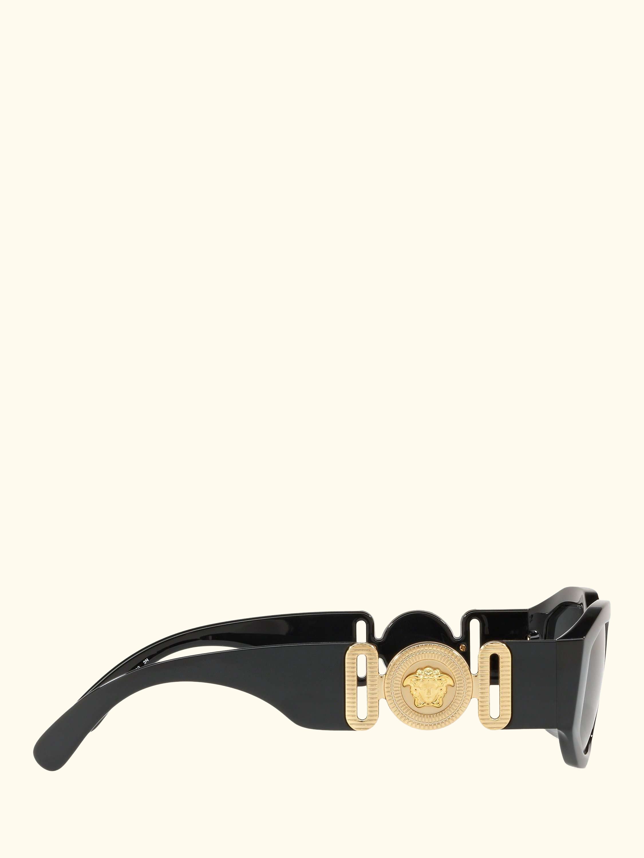 VE4361 Women's Square Sunglasses, Black/Grey